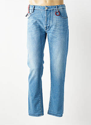 Jeans coupe slim fermeture boutonnée sur le devant taille normale bleu clair TRAMAROSSA homme