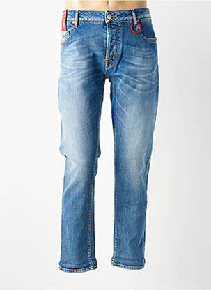 Jeans coupe slim fermeture boutonnée sur le devant taille normale bleu clair TRAMAROSSA homme