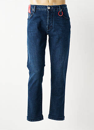Jeans coupe slim fermeture boutonnée sur le devant taille normale bleu TRAMAROSSA homme