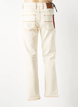 Jeans coupe slim fermeture boutonnée sur le devant taille normale beige TRAMAROSSA homme