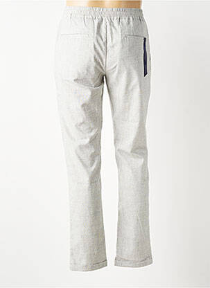 Pantalon chino fermeture zippée sous rabat avec crochet taille normale gris TRAMAROSSA homme