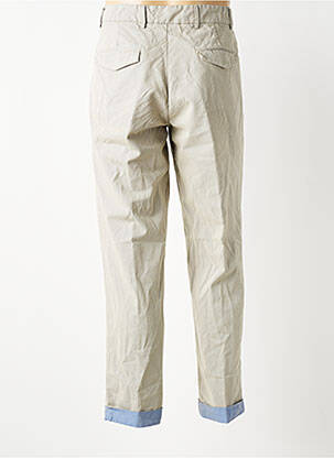 Pantalon chino tissage popeline taille haute gris BOB homme