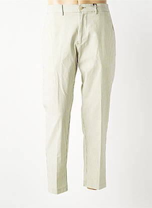 Pantalon chino poches taille normale vert BOB homme