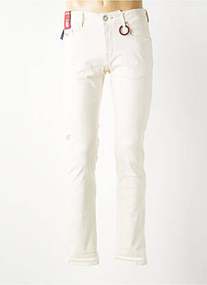 Jeans coupe slim stretch taille normale beige TRAMAROSSA homme