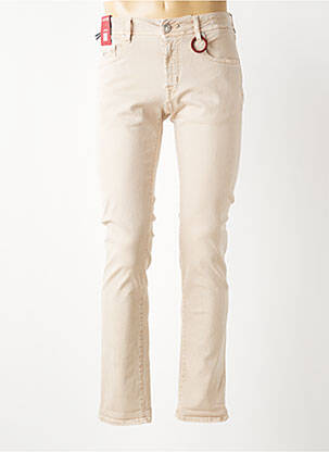 Jeans coupe slim stretch taille normale beige fonce TRAMAROSSA homme