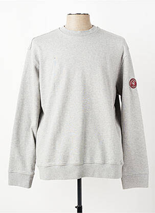 Sweat-shirt stretch manches longues gris TRAMAROSSA homme
