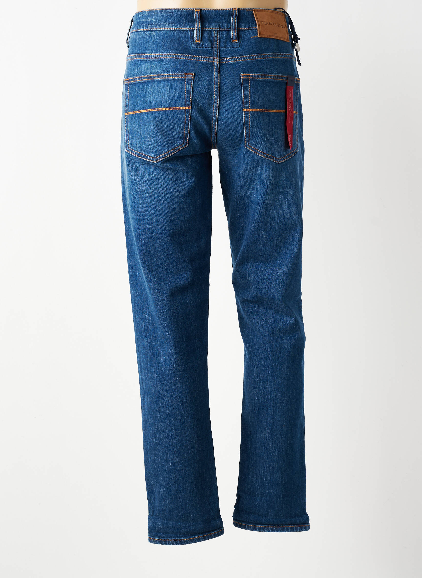 Jeans coupe slim fermeture boutonnée sur le devant taille normale bleu TRAMAROSSA homme