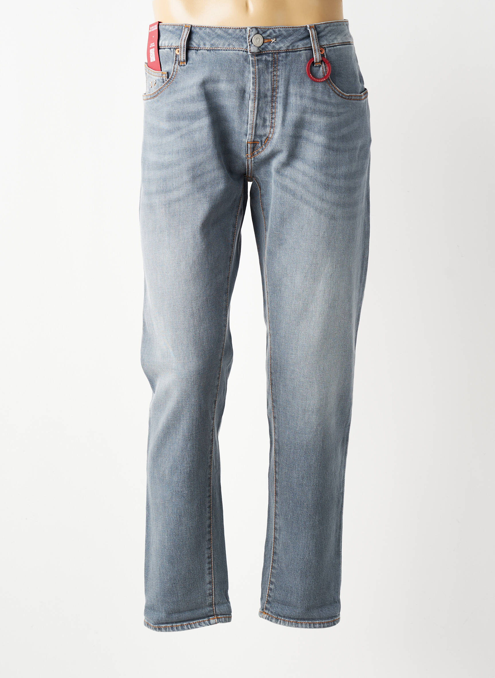 Jeans coupe slim fermeture boutonnée sur le devant taille normale bleu TRAMAROSSA homme