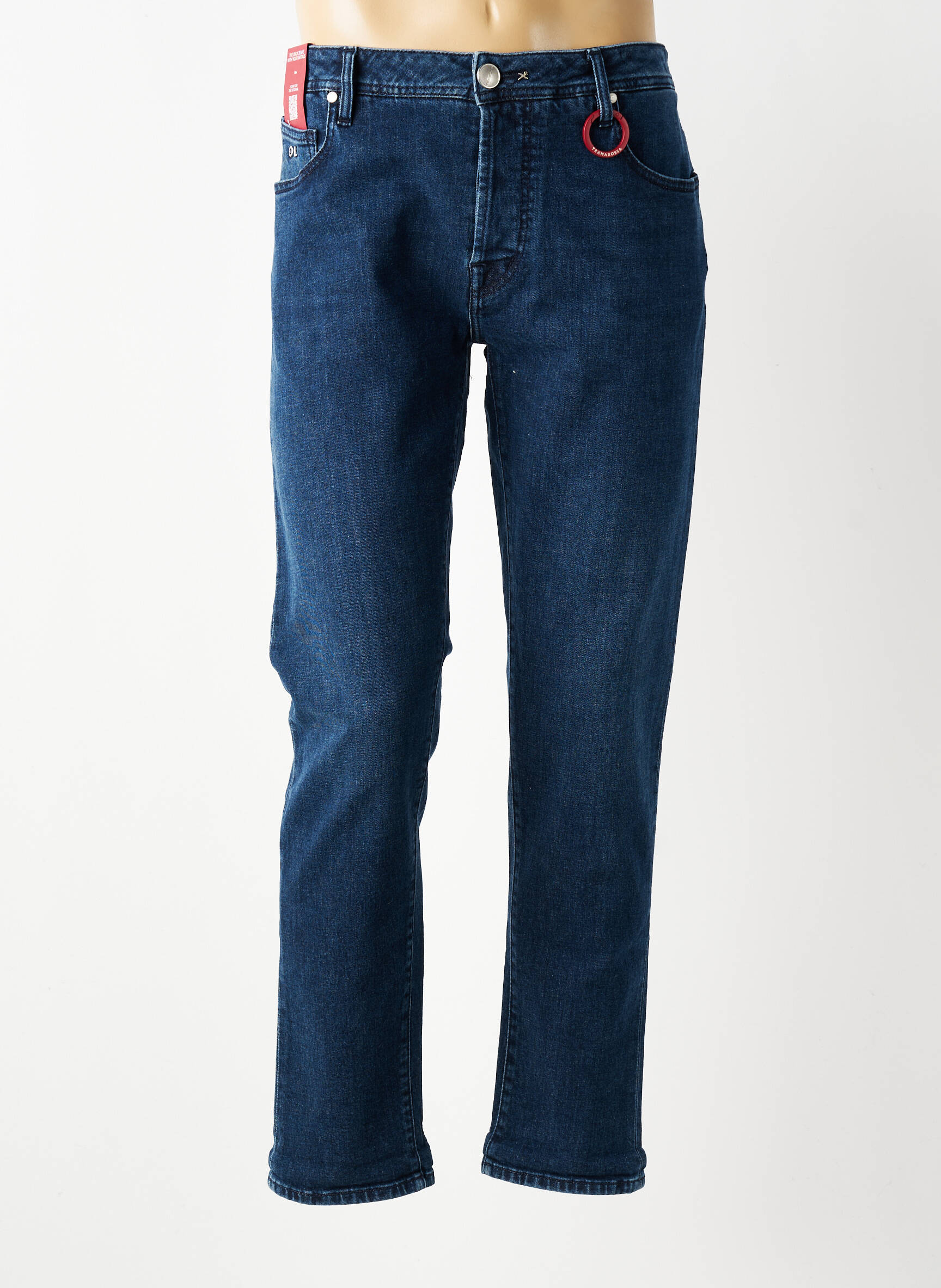 Jeans coupe slim fermeture boutonnée sur le devant taille normale bleu TRAMAROSSA homme