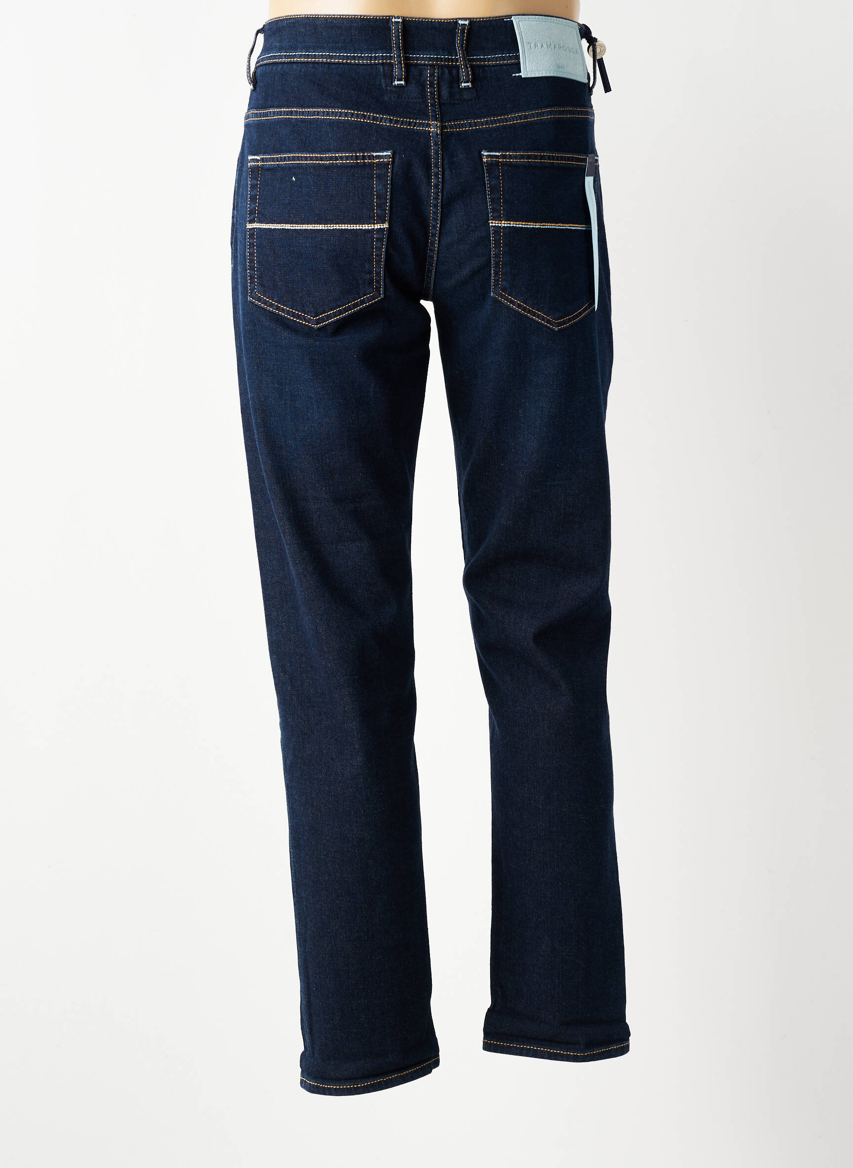 Jeans coupe slim fermeture boutonnée sur le devant taille normale bleu TRAMAROSSA homme