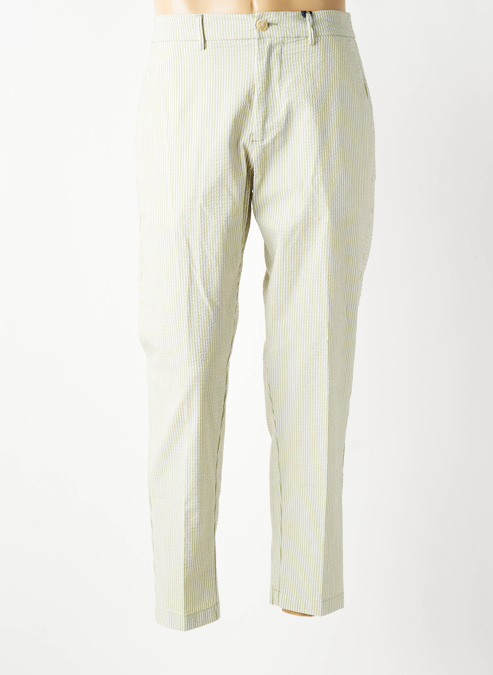 Pantalon chino poches taille normale vert BOB homme