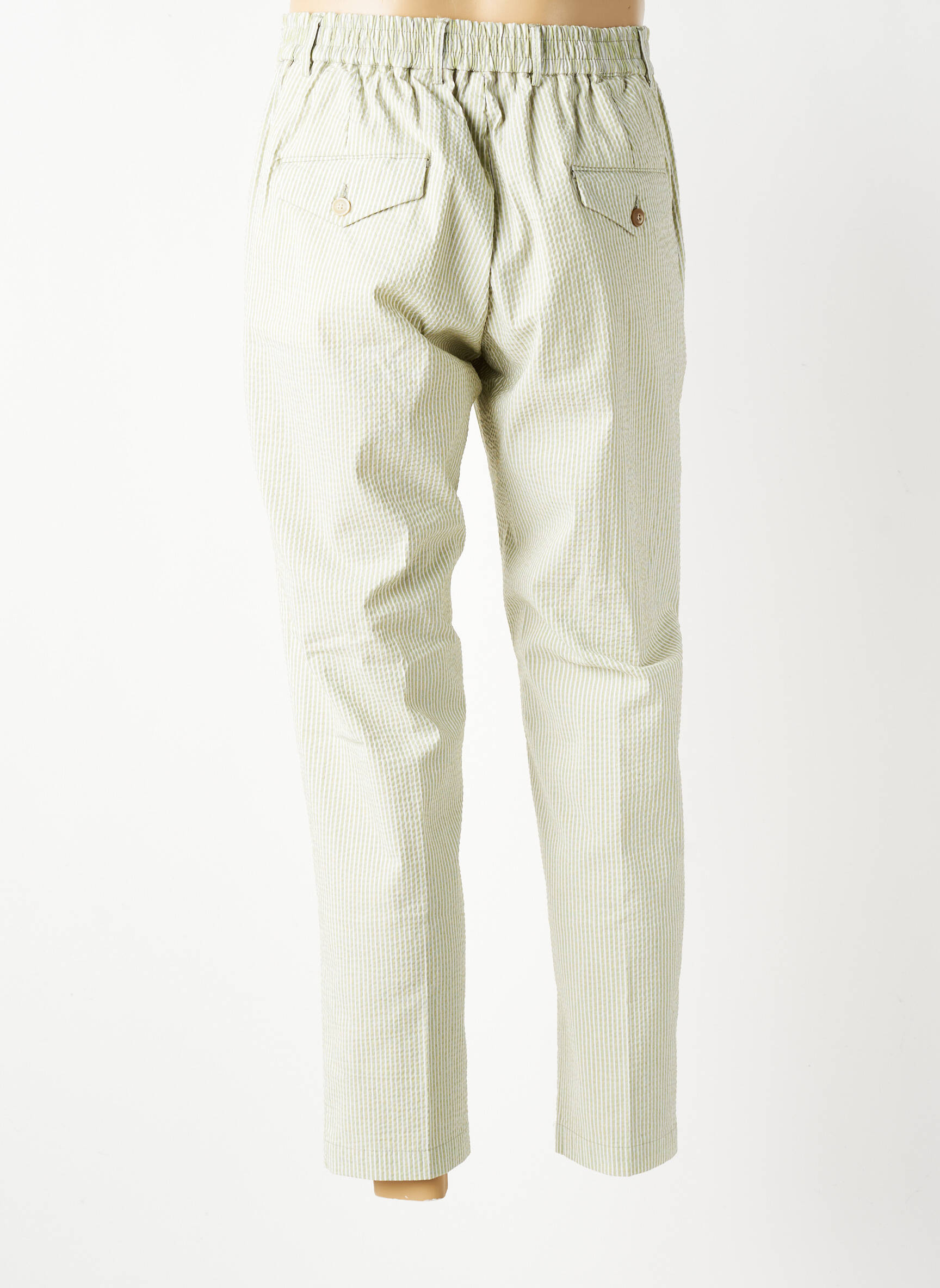 Pantalon chino poches taille normale vert BOB homme