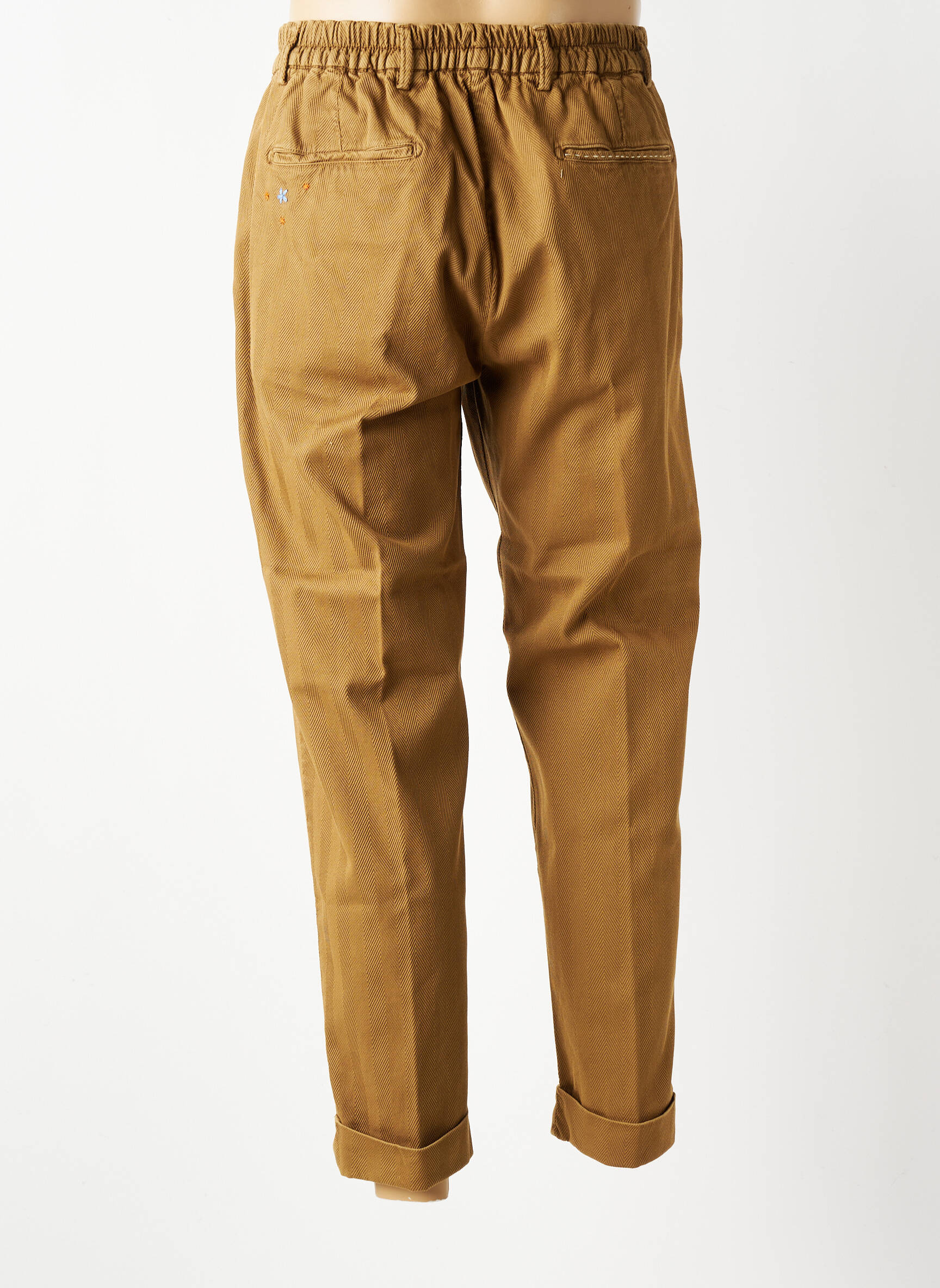 Pantalon chino poches taille normale marron BOB homme