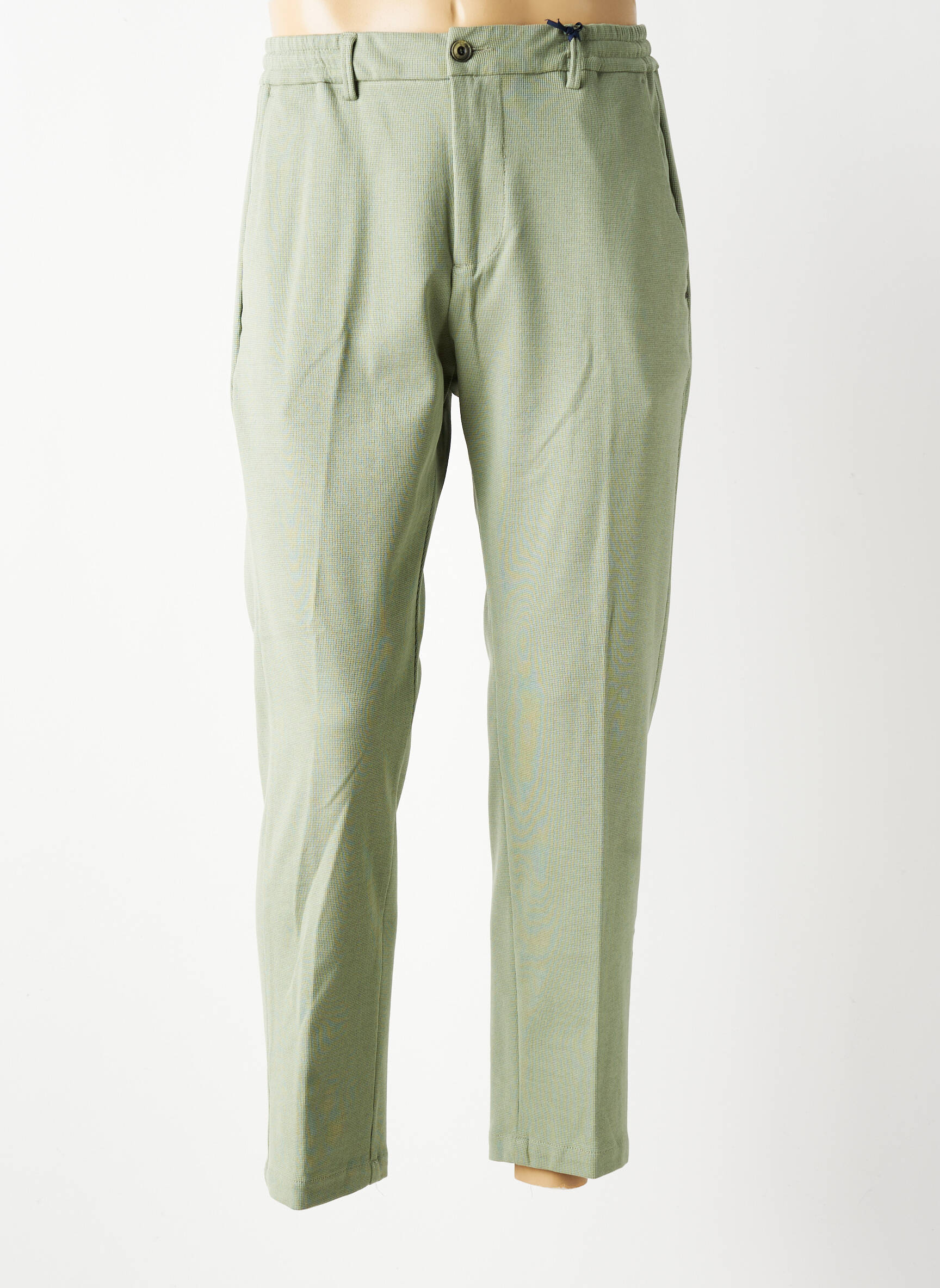 Pantalon chino stretch taille normale vert BOB homme