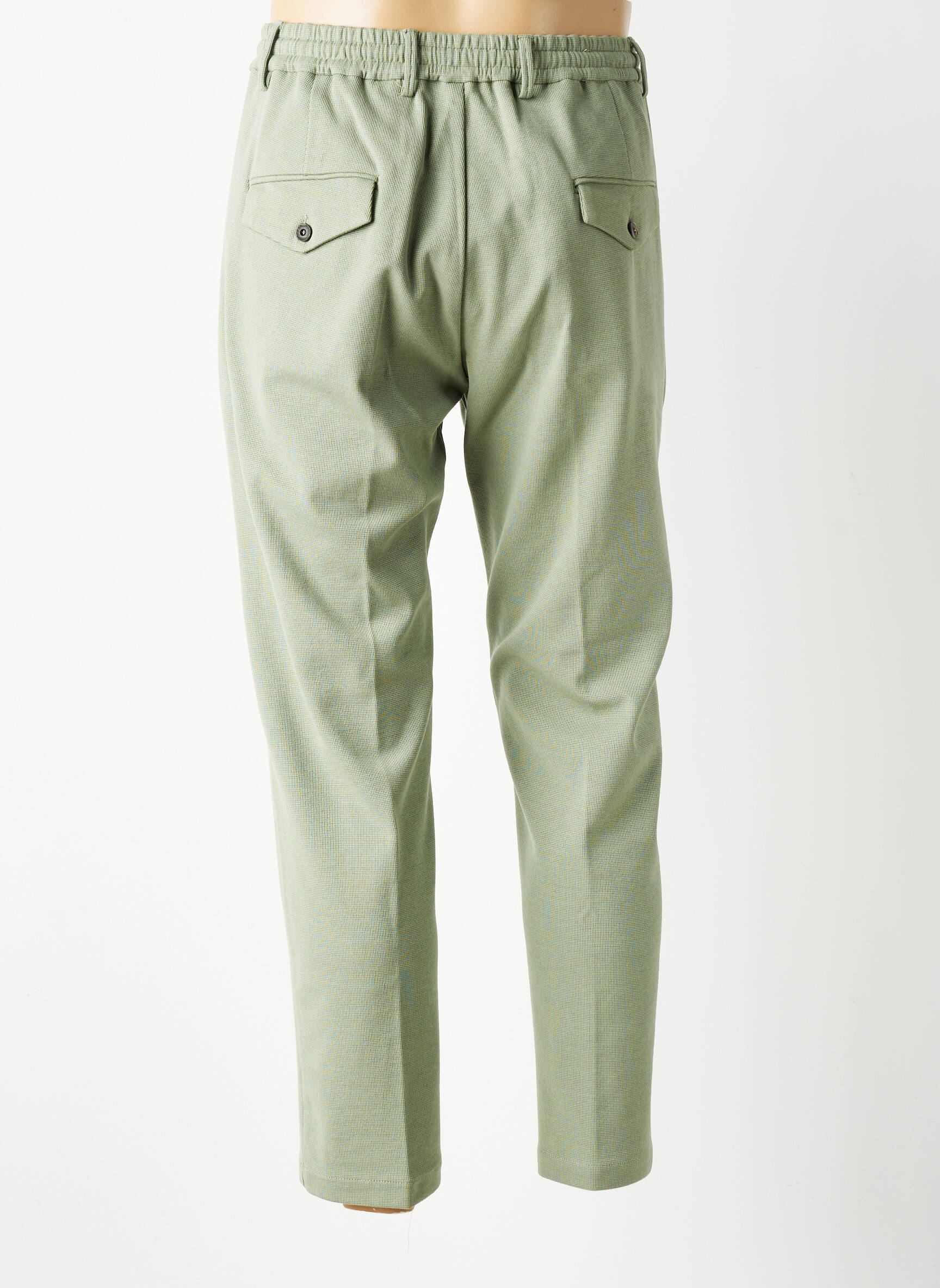 Pantalon chino stretch taille normale vert BOB homme