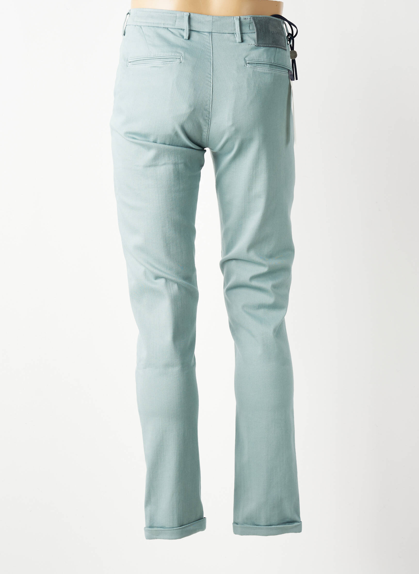 Pantalon chino tissage popeline taille normale vert TRAMAROSSA homme