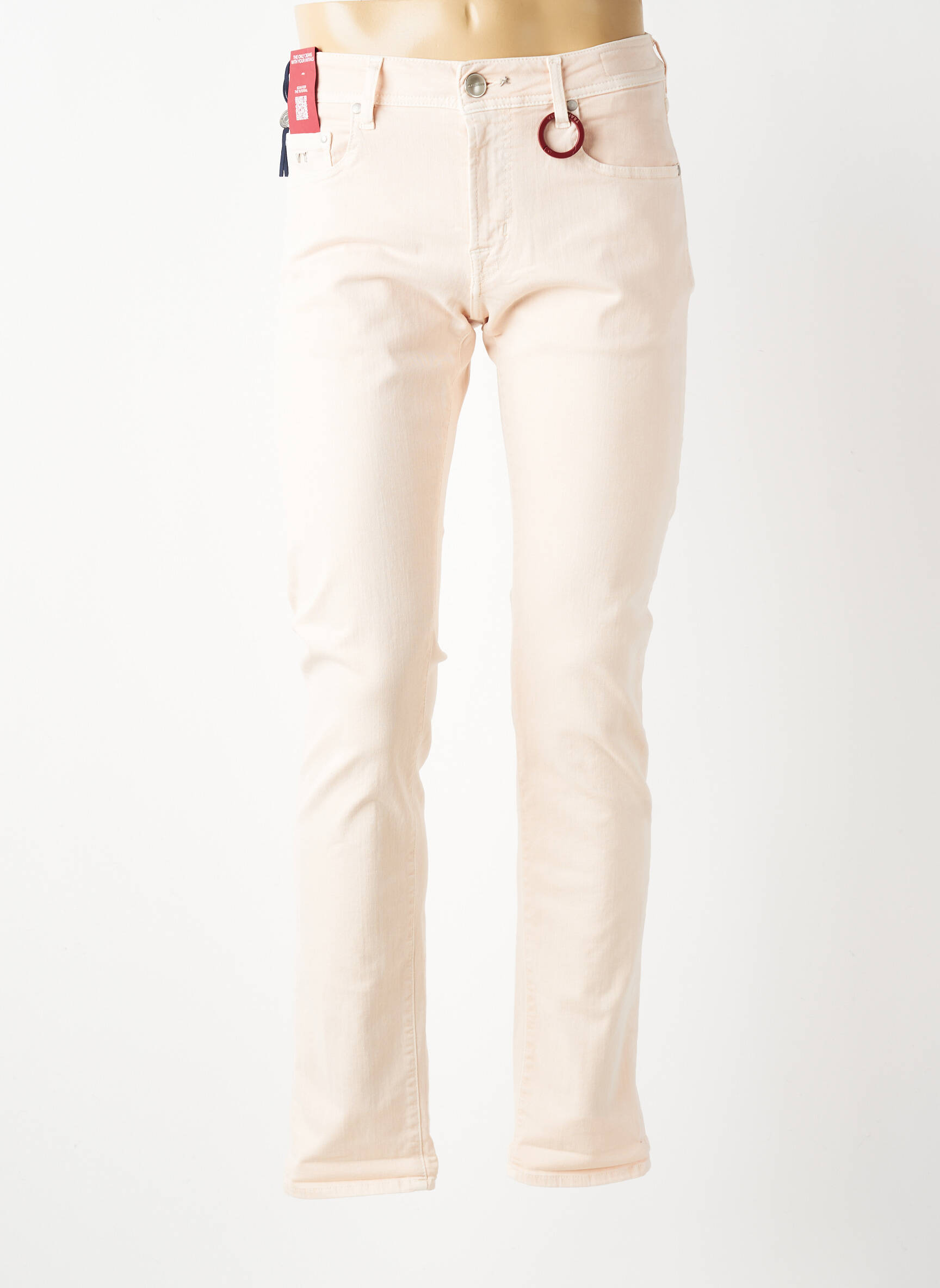Jeans coupe slim stretch taille normale rose TRAMAROSSA homme