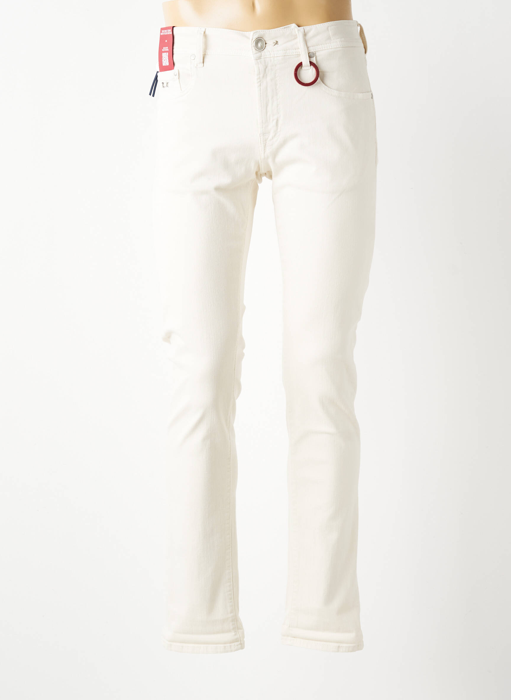 Jeans coupe slim stretch taille normale beige TRAMAROSSA homme