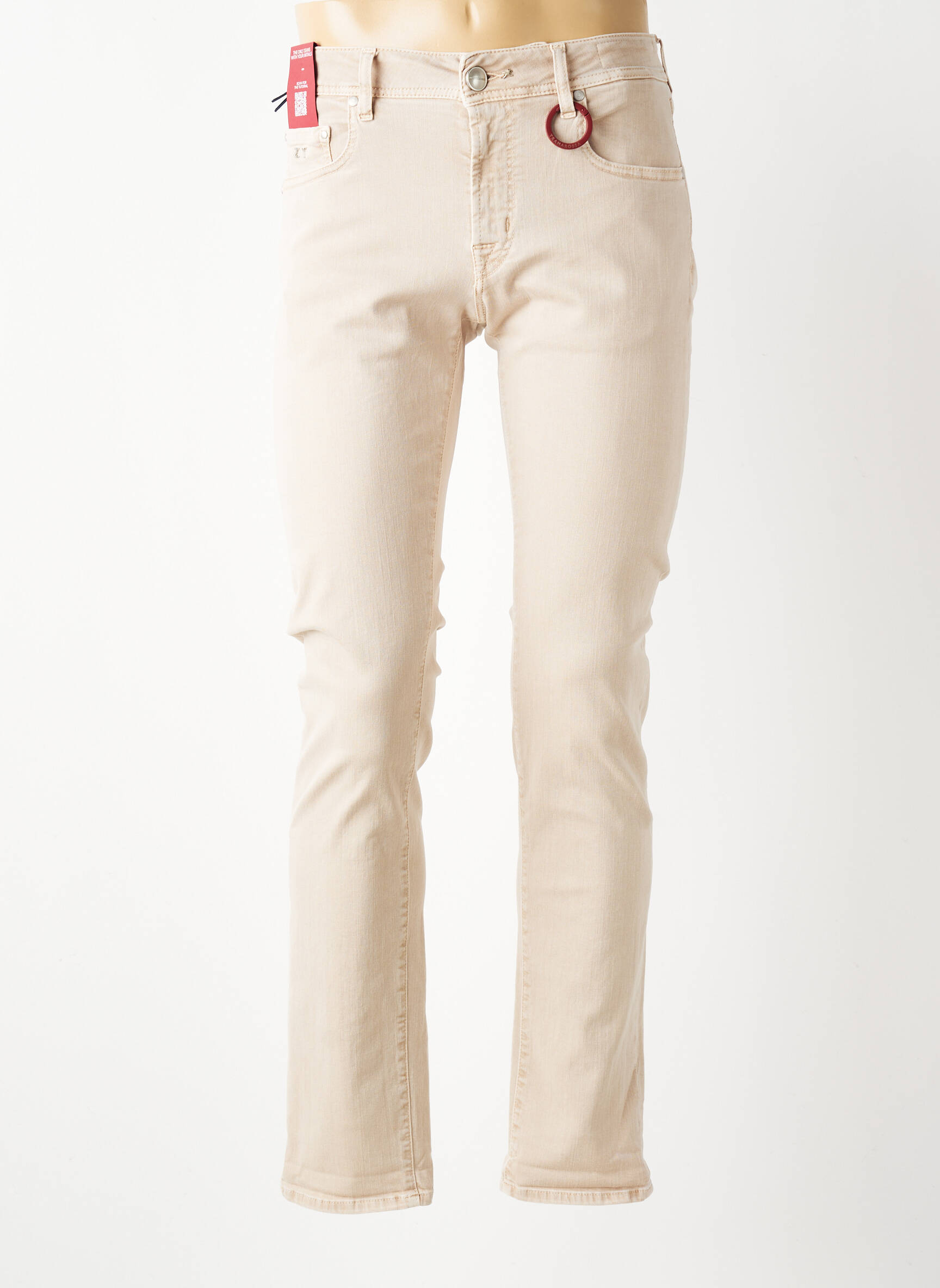 Jeans coupe slim stretch taille normale beige fonce TRAMAROSSA homme