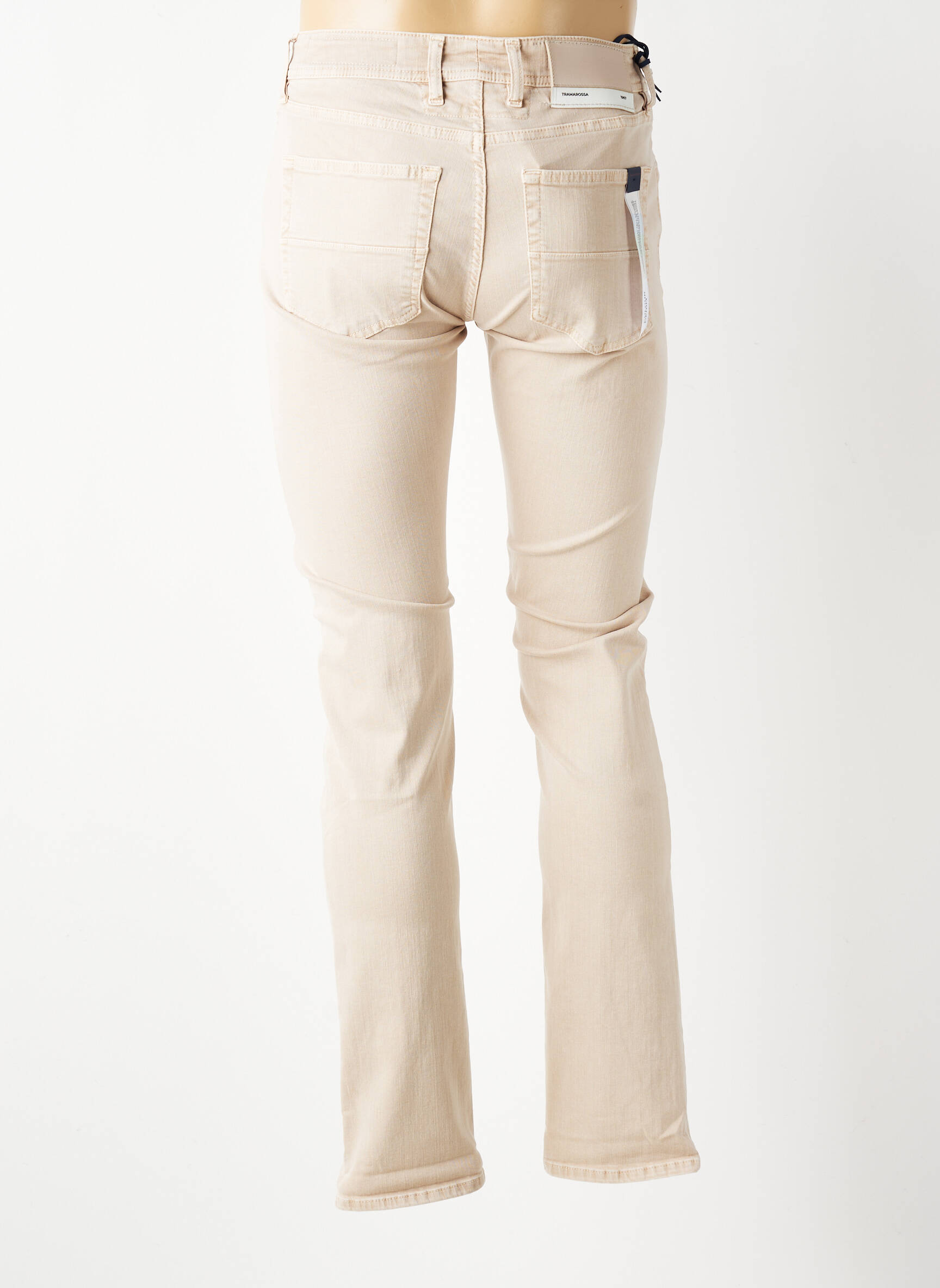 Jeans coupe slim stretch taille normale beige fonce TRAMAROSSA homme