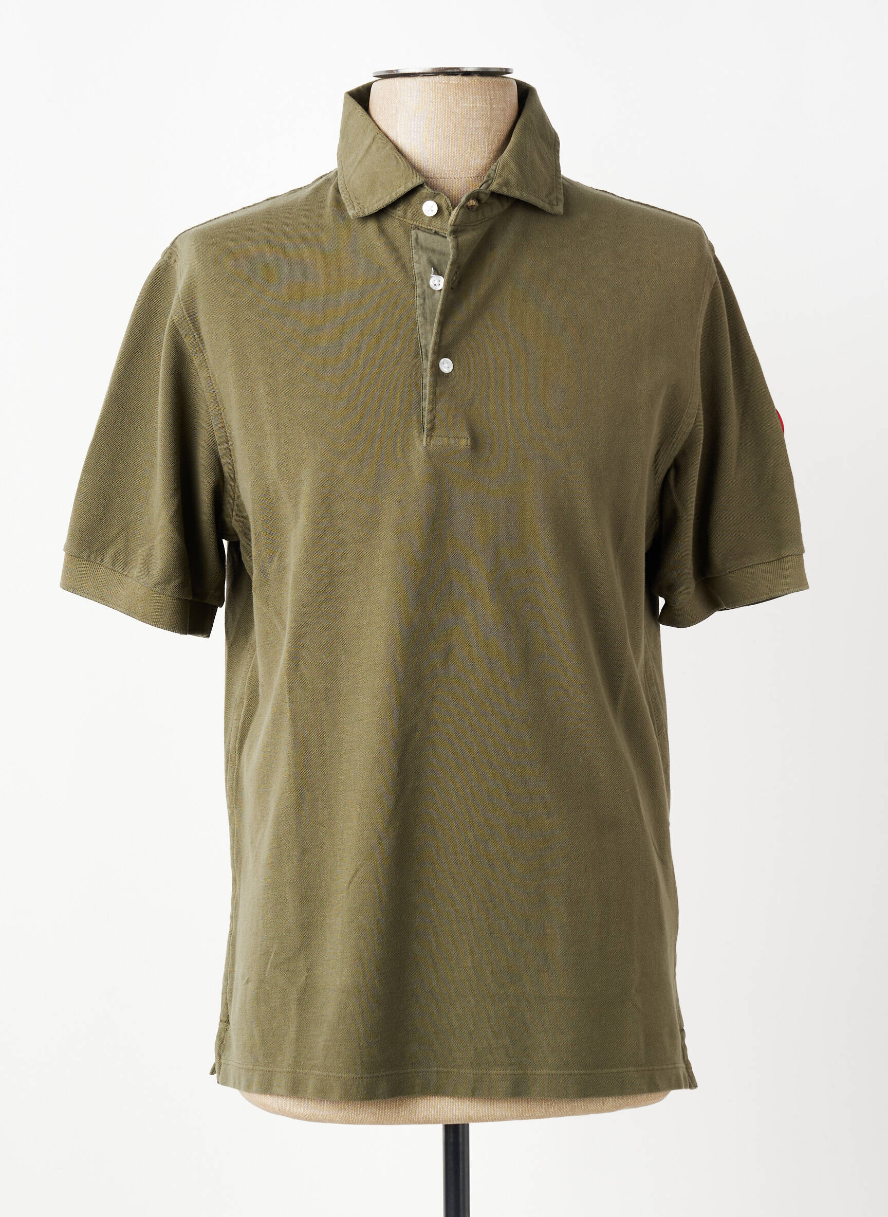 Polo stretch manches courtes vert TRAMAROSSA homme