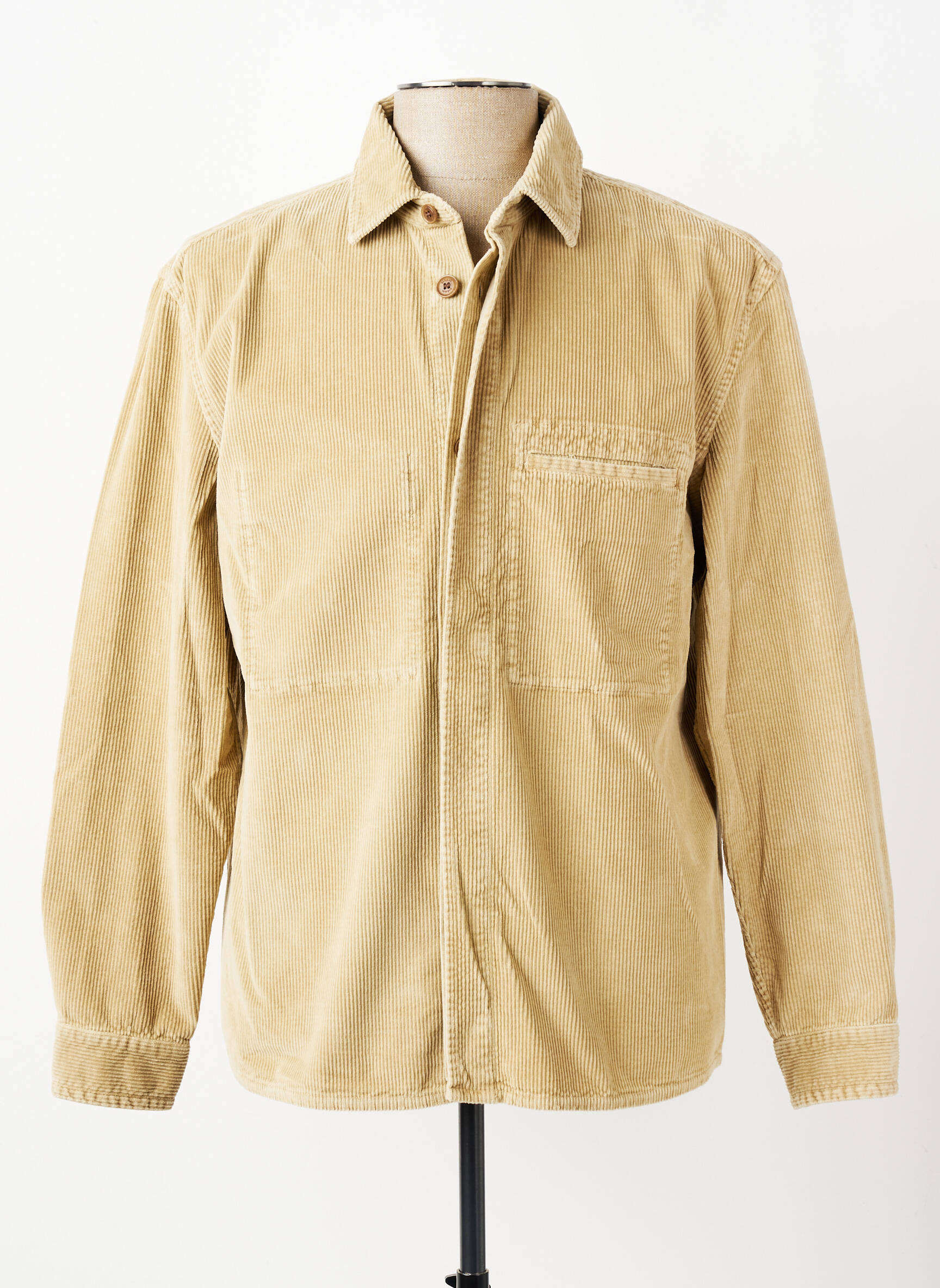 Chemise manches longues coupe droite beige BARMAS homme