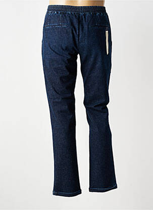 Pantalon chino fermeture zippée sous rabat avec crochet taille normale bleu TRAMAROSSA homme