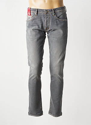 Jeans coupe slim fermeture boutonnée sur le devant taille normale gris TRAMAROSSA homme