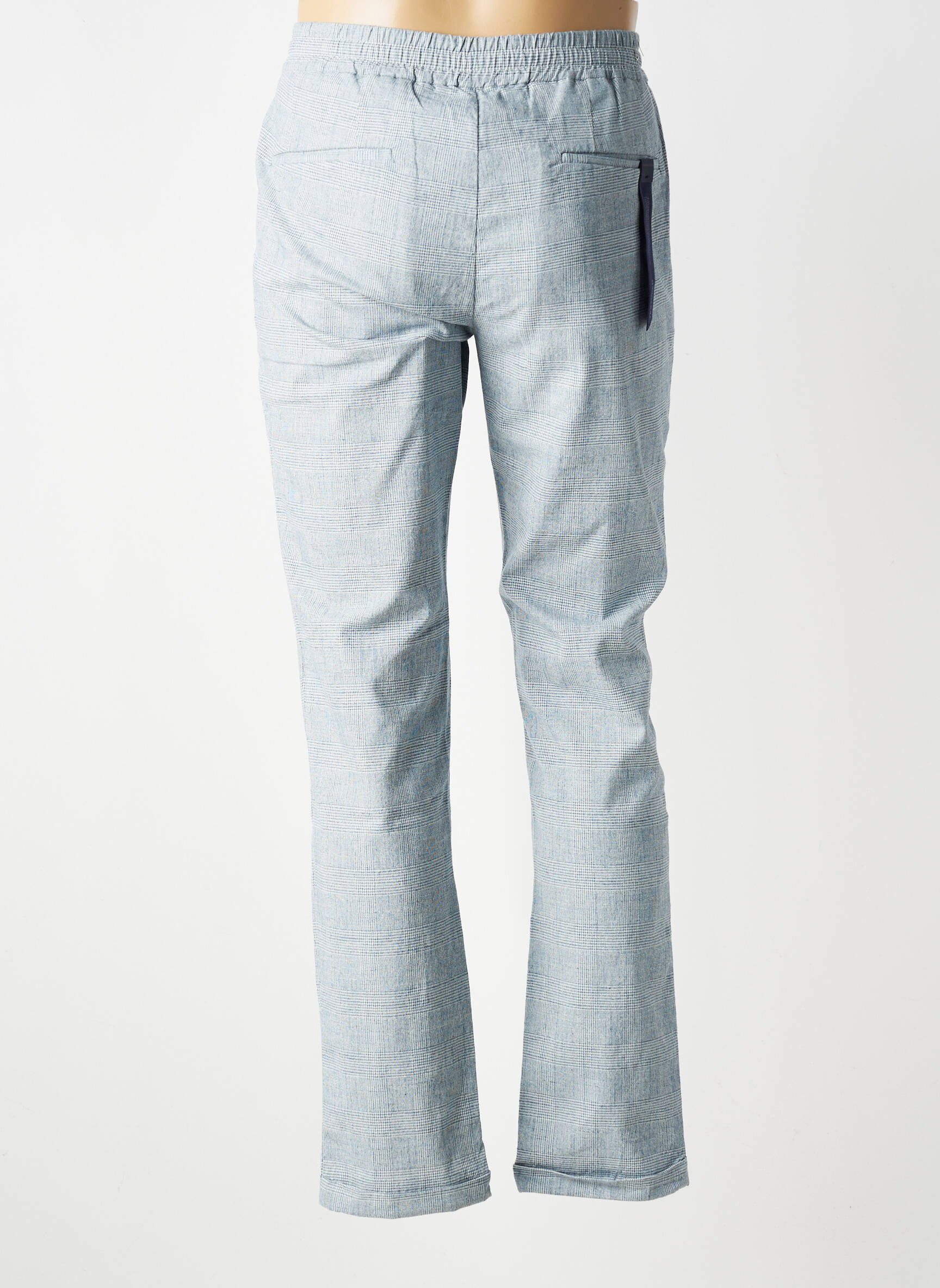 Pantalon chino imprimé imprimé prince de galle taille normale bleu TRAMAROSSA homme