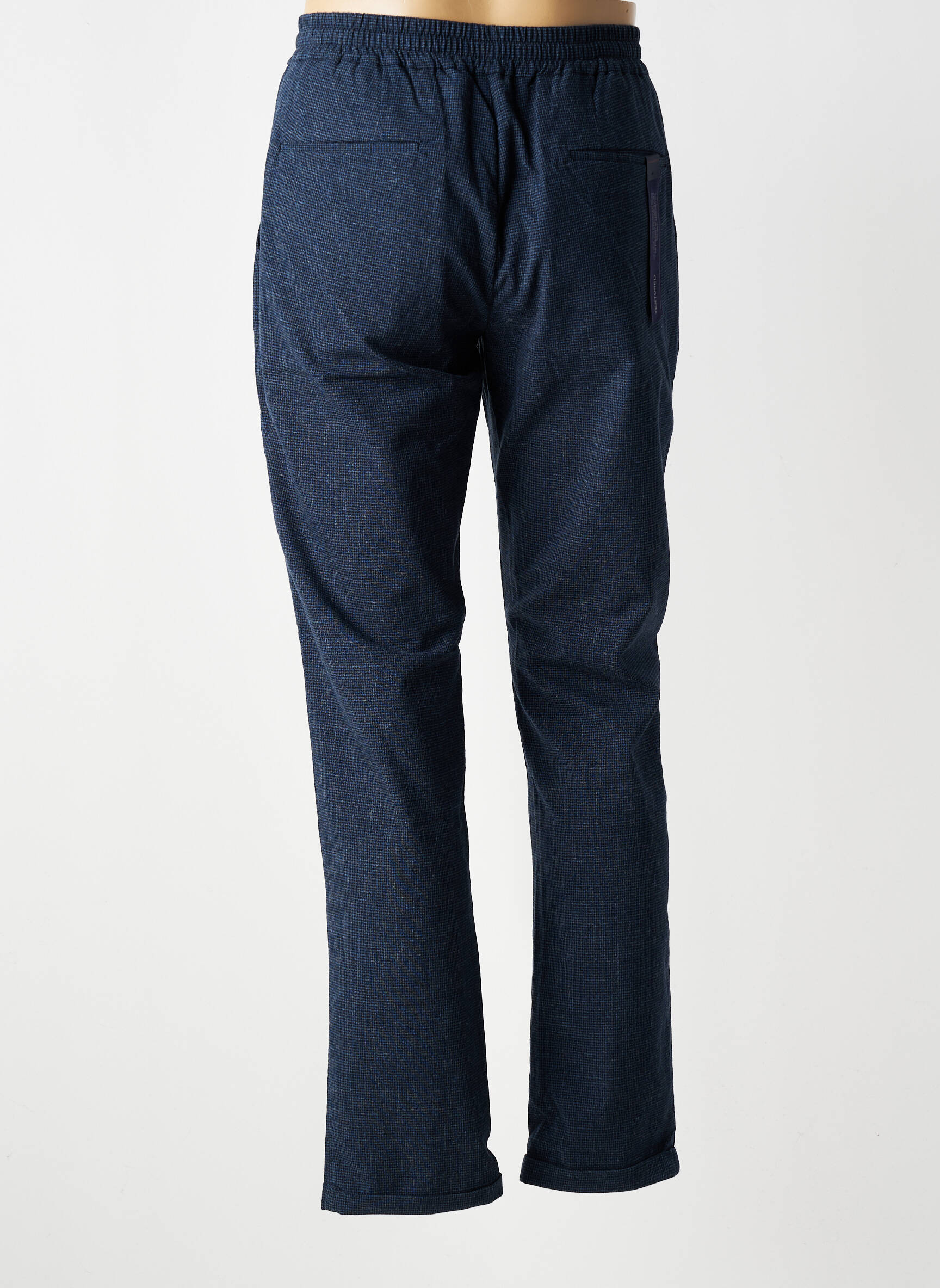 Pantalon chino tissage chiné taille normale bleu TRAMAROSSA homme