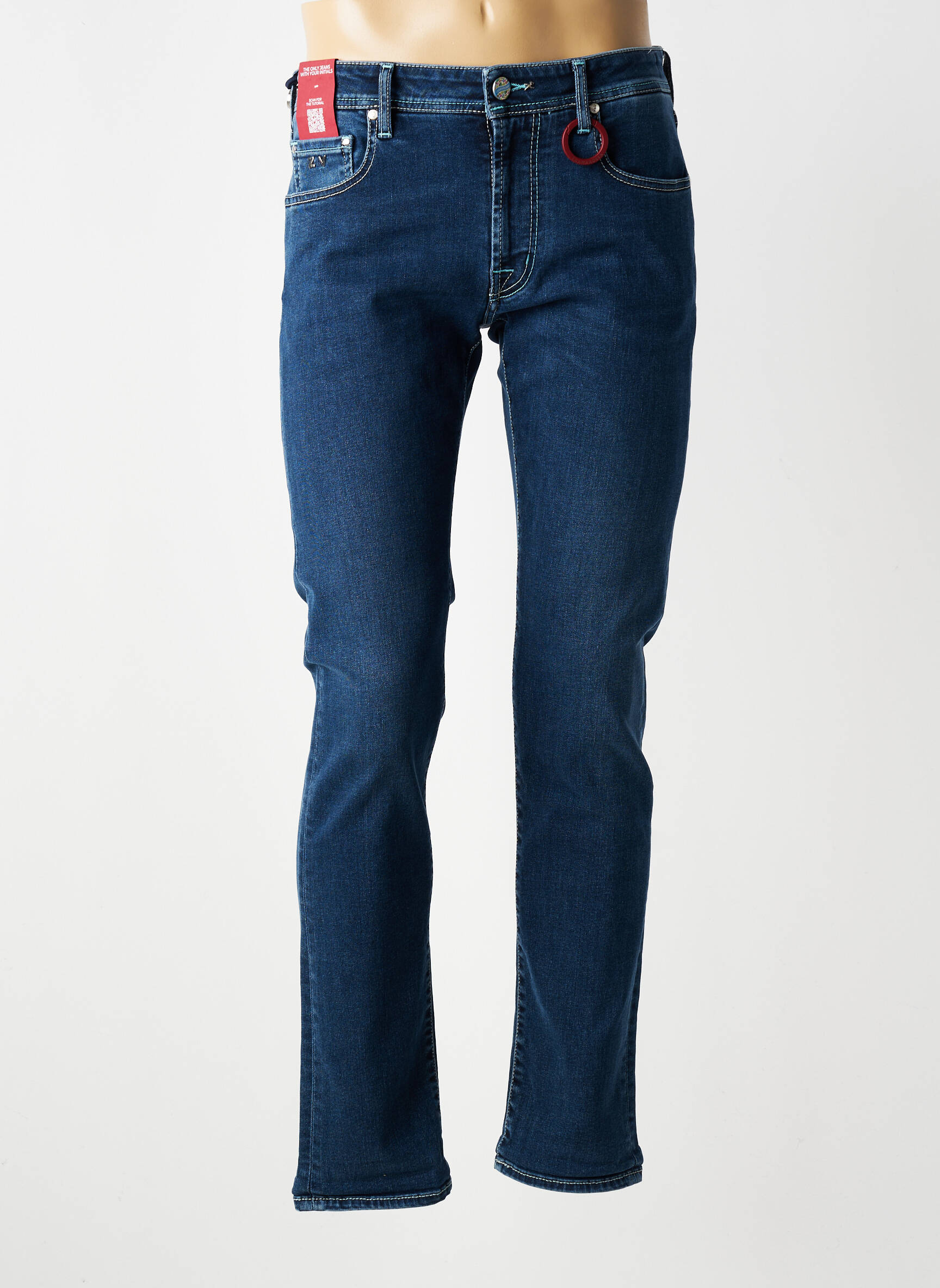Jeans coupe slim stretch taille normale bleu TRAMAROSSA homme
