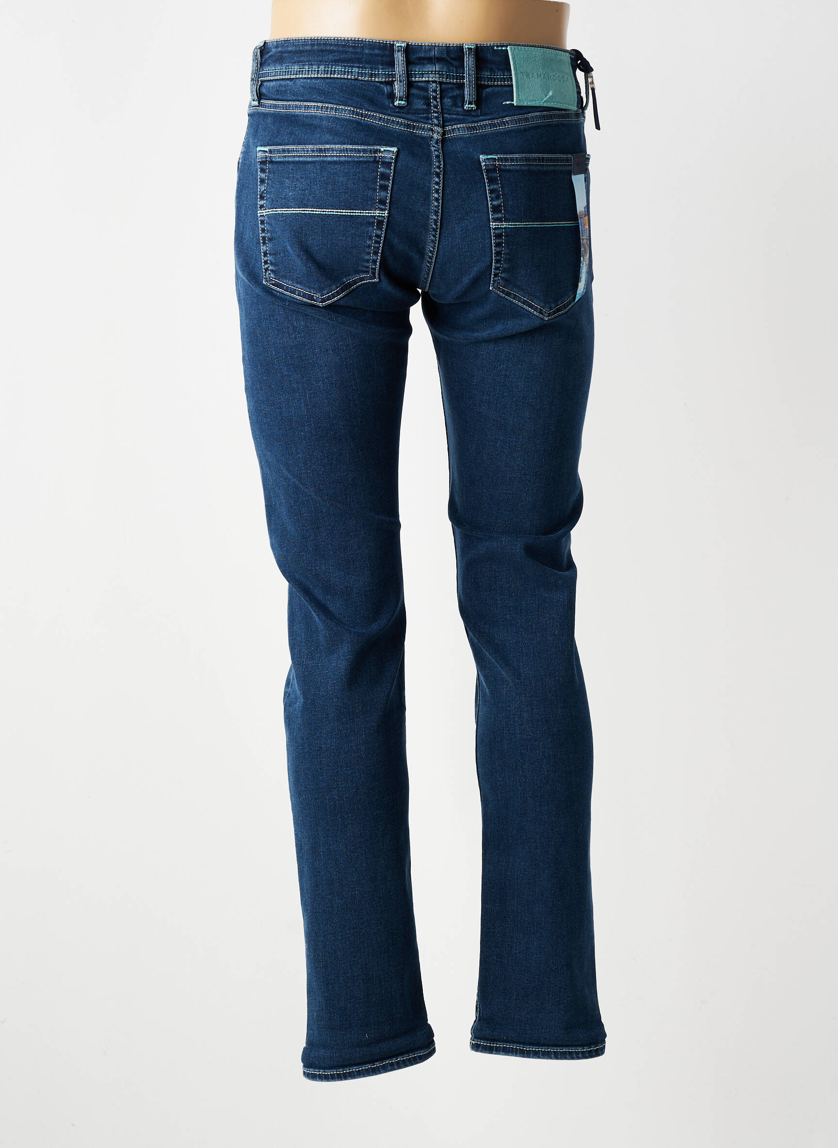 Jeans coupe slim stretch taille normale bleu TRAMAROSSA homme