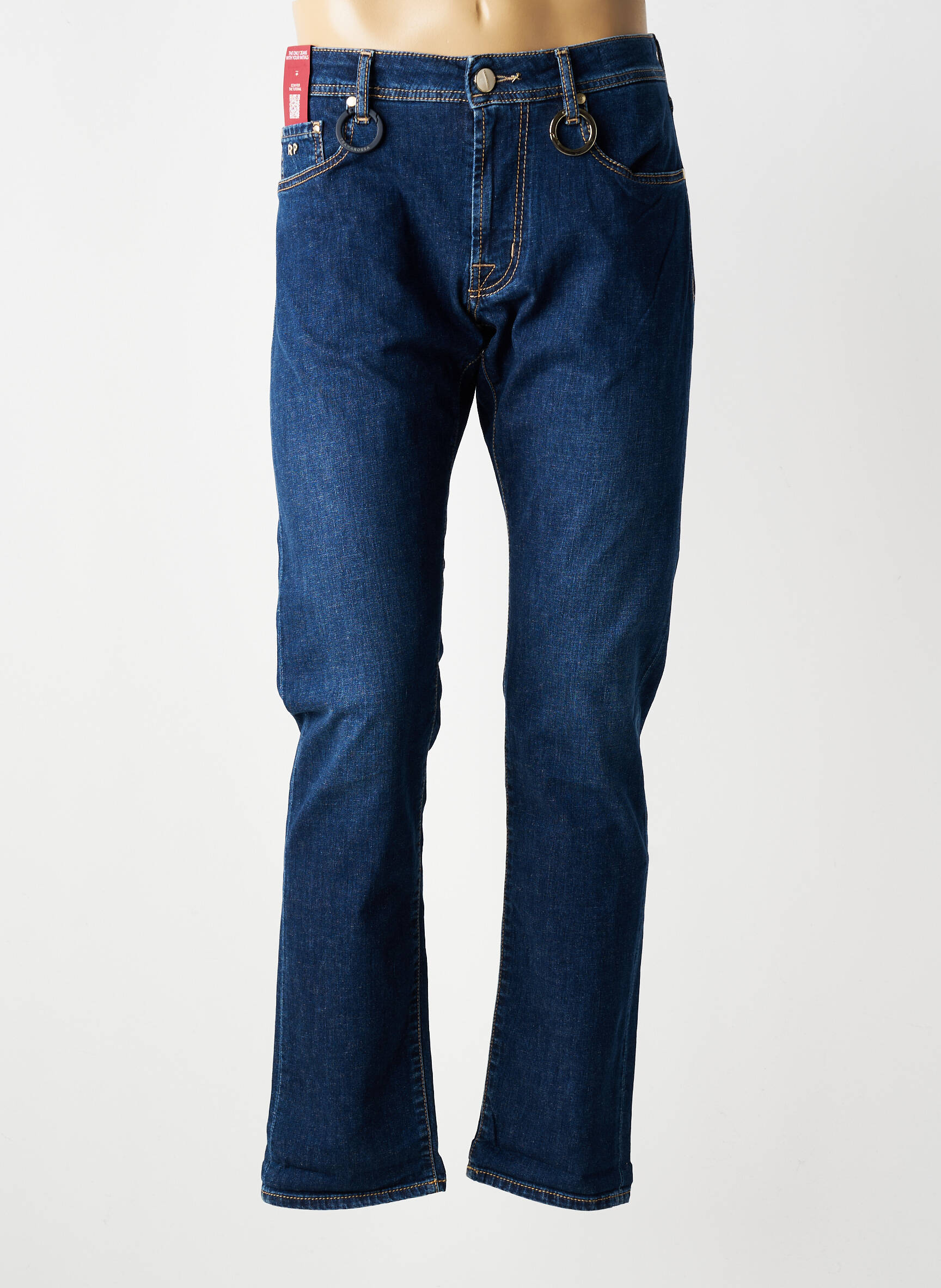 Jeans coupe slim stretch taille normale bleu TRAMAROSSA homme
