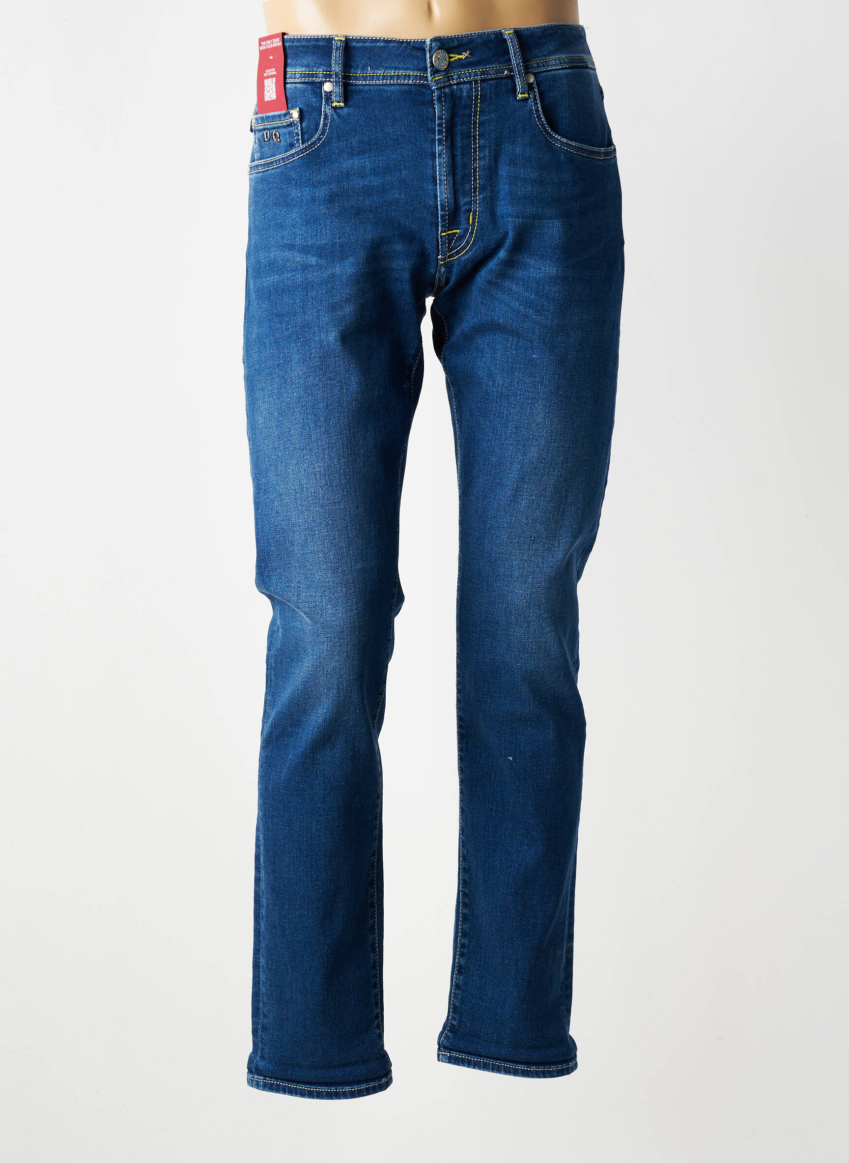 Jeans coupe slim stretch taille normale bleu TRAMAROSSA homme