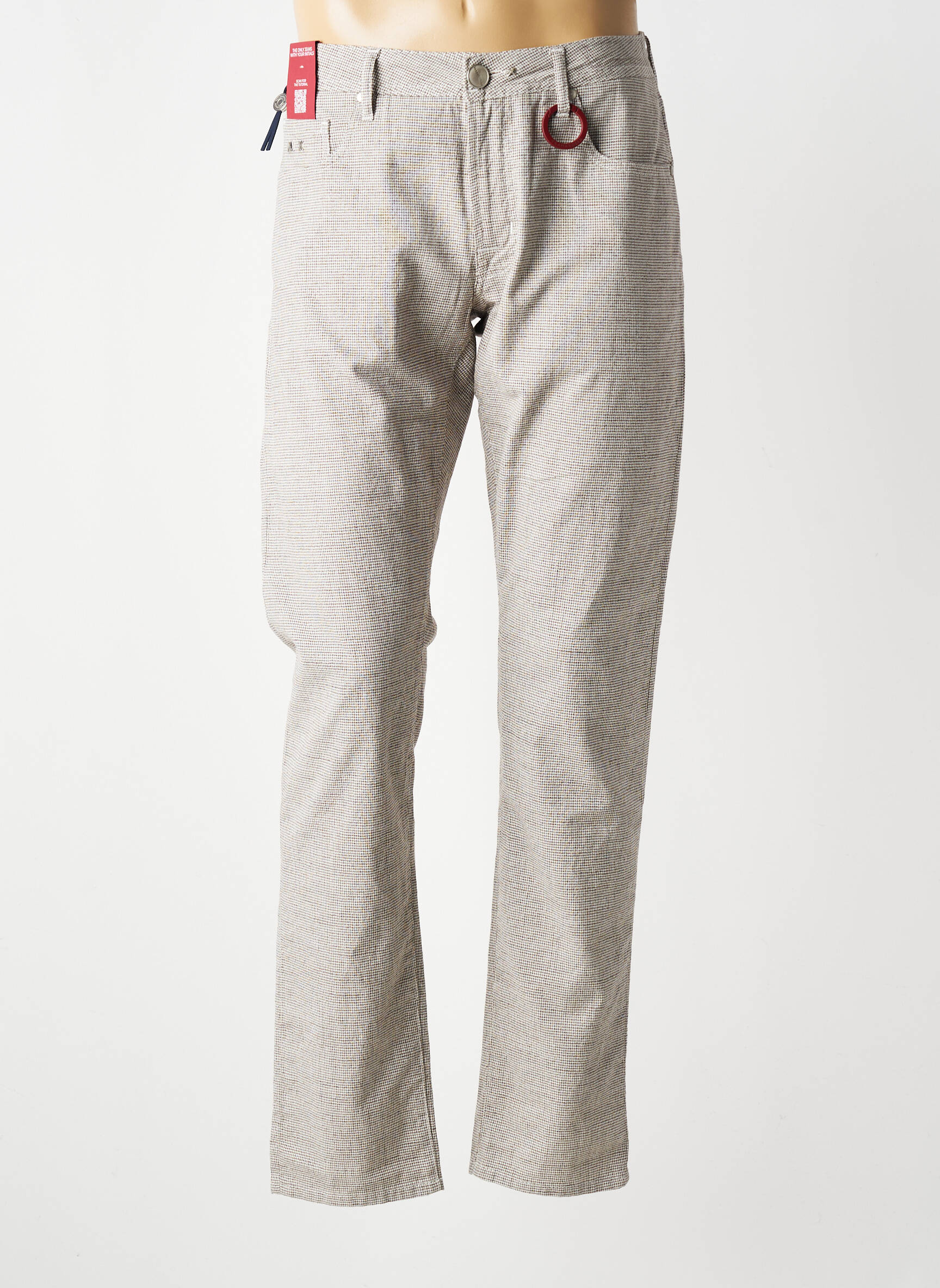 Jeans coupe slim poches taille normale beige TRAMAROSSA homme