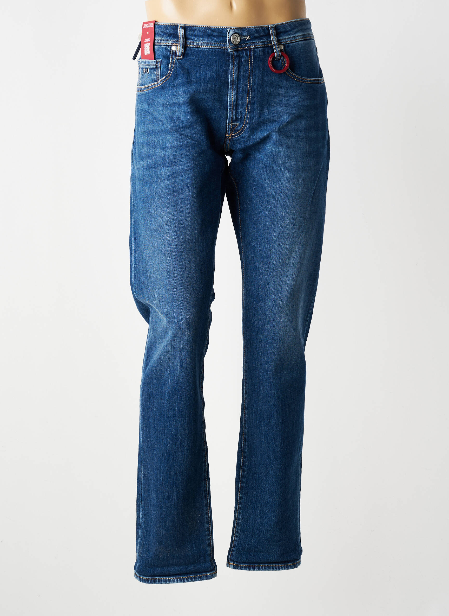 Jeans coupe slim stretch taille normale bleu TRAMAROSSA homme