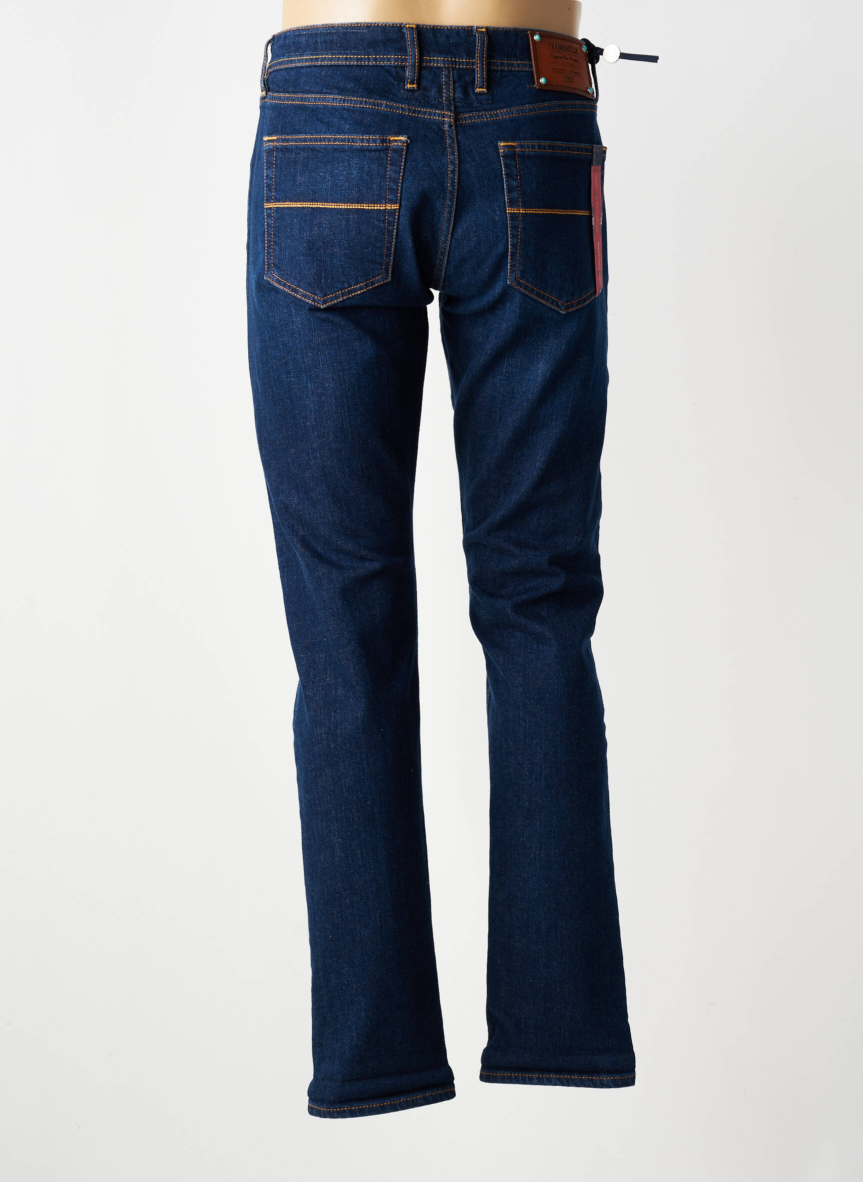 Jeans coupe slim tissage brut taille normale bleu TRAMAROSSA homme