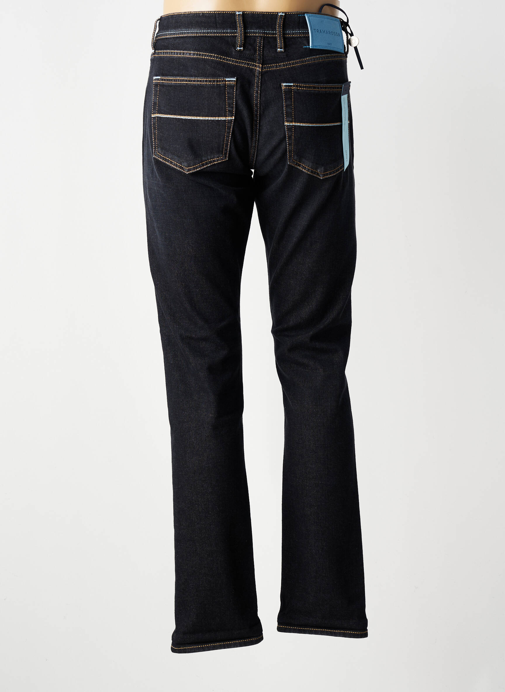 Jeans coupe slim tissage brut taille normale noir TRAMAROSSA homme