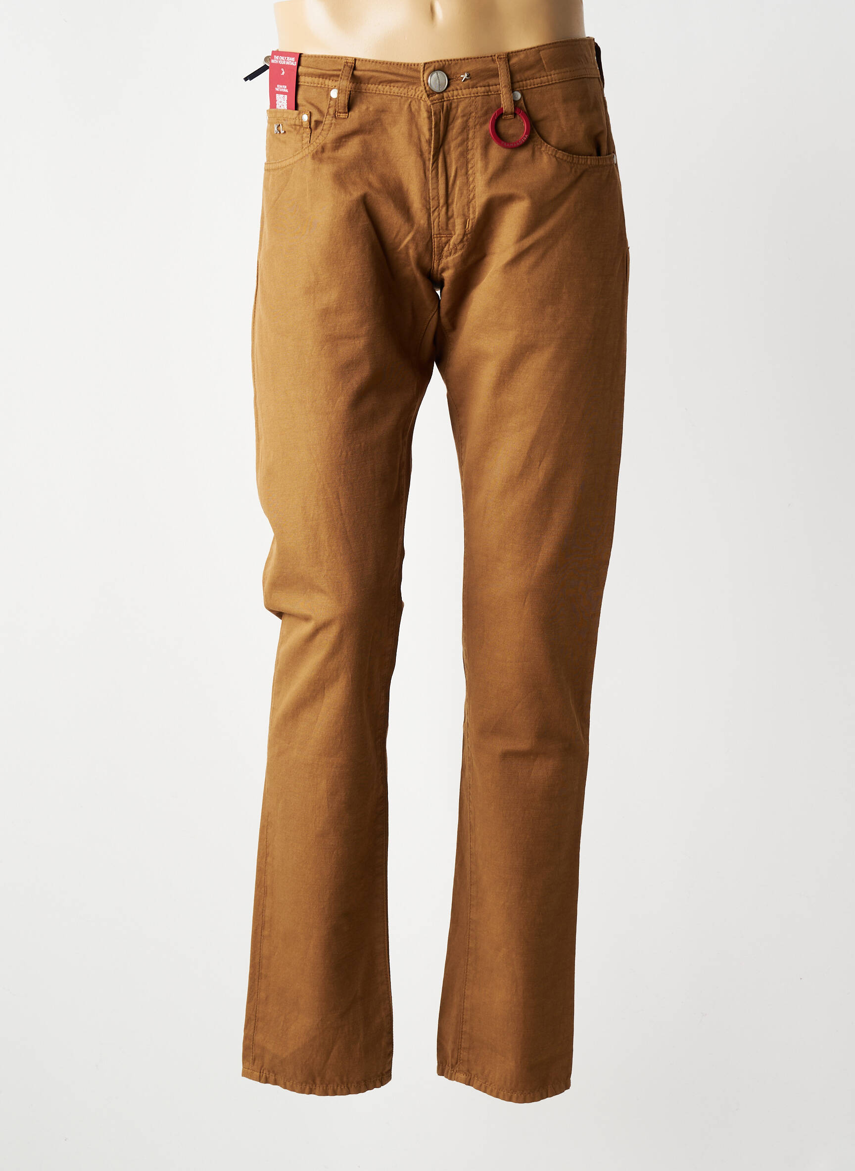 Jeans coupe slim stretch taille normale marron TRAMAROSSA homme