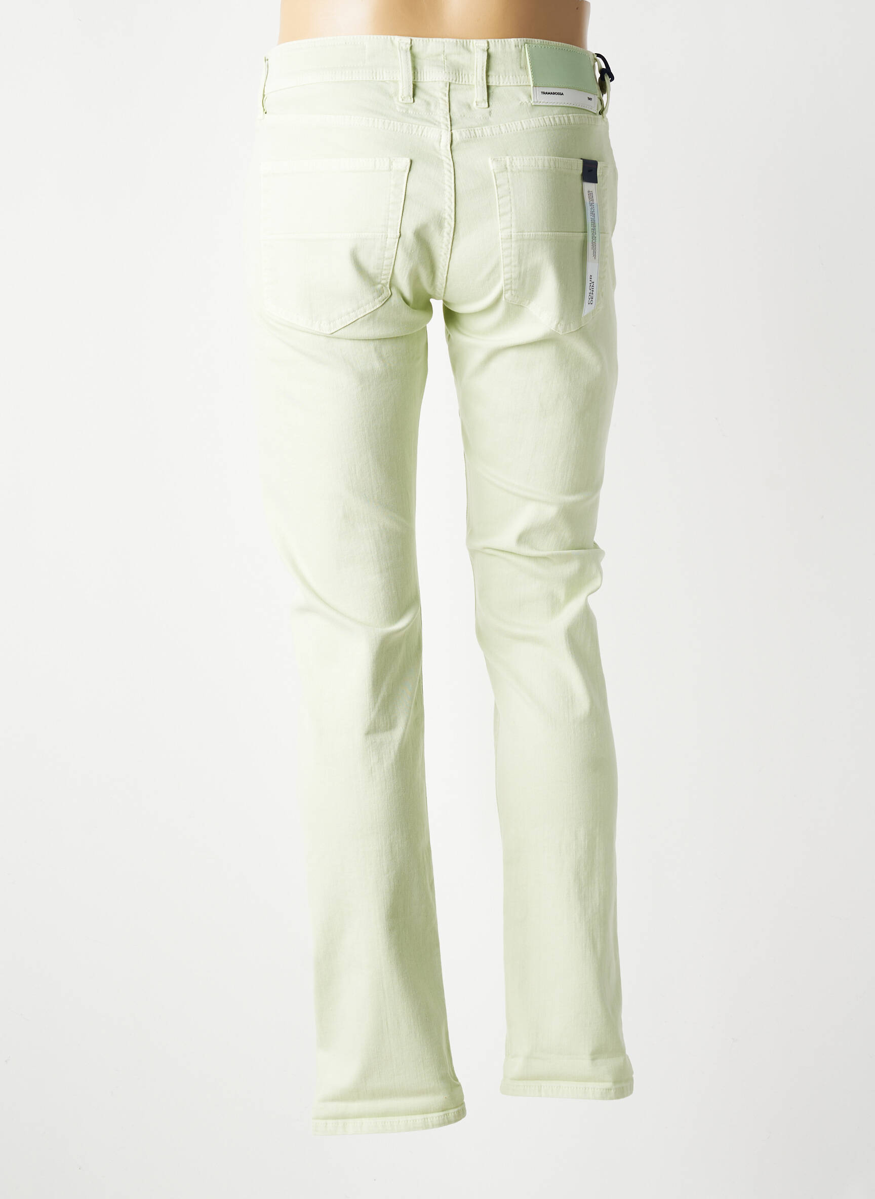 Jeans coupe slim stretch taille normale vert TRAMAROSSA homme