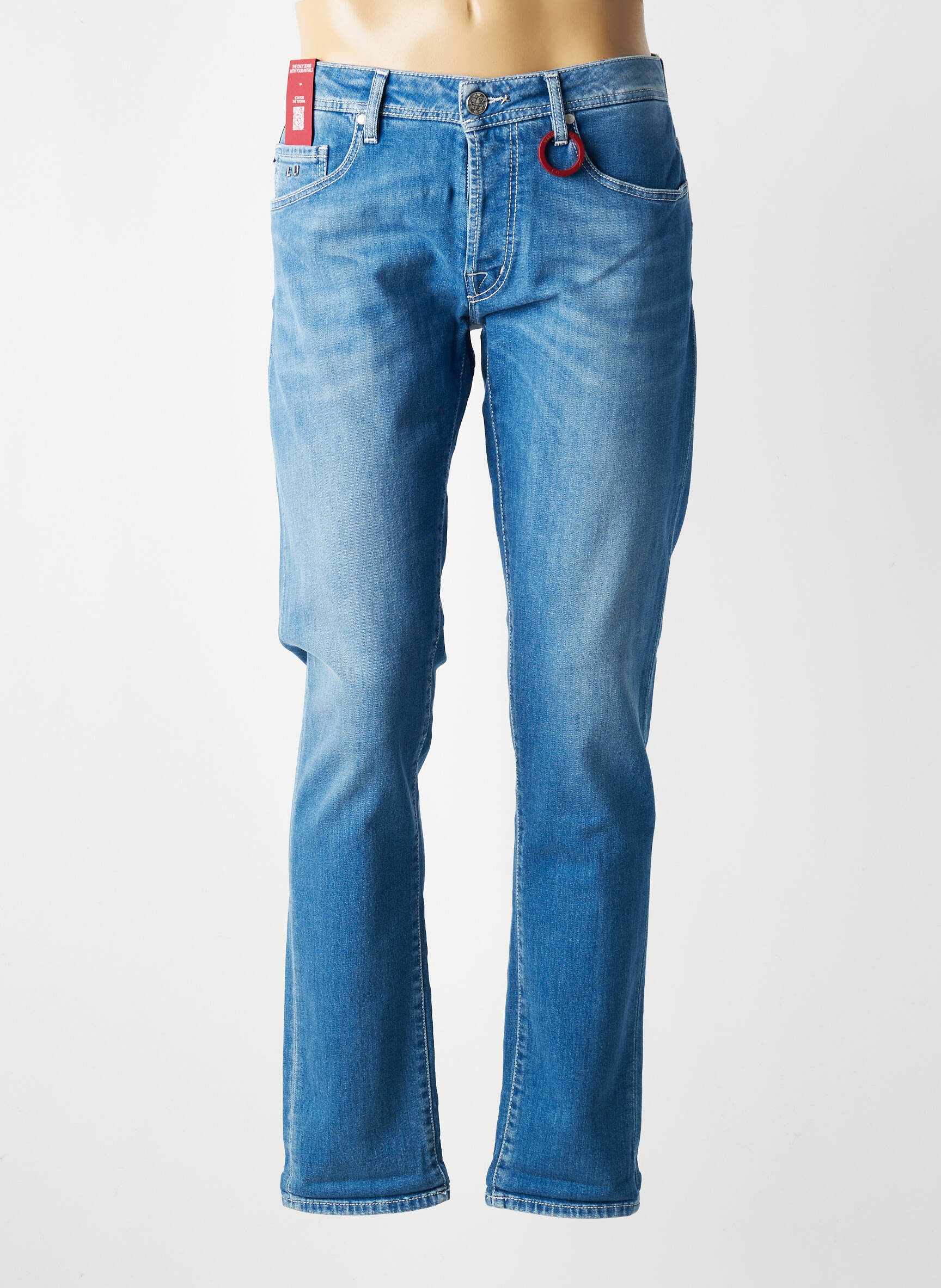 Jeans coupe slim stretch taille normale bleu TRAMAROSSA homme