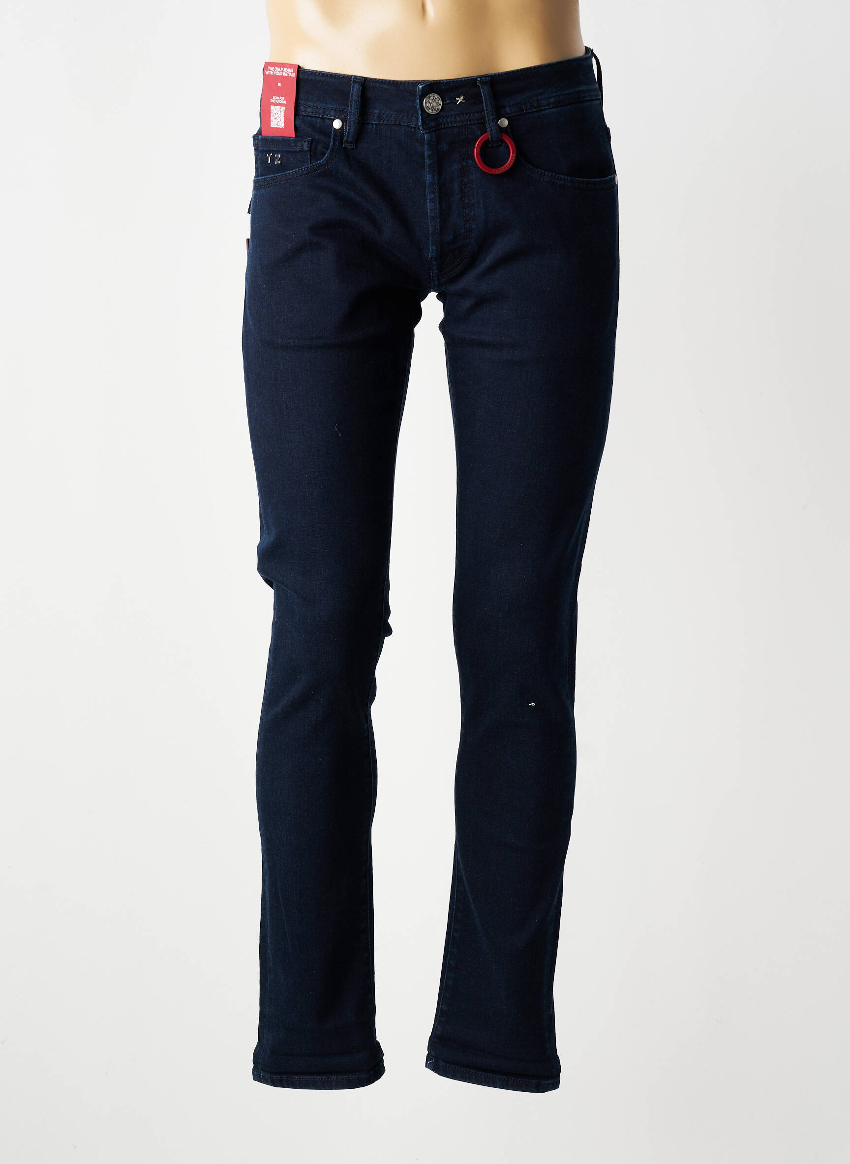 Jeans coupe slim tissage brut taille normale bleu TRAMAROSSA homme