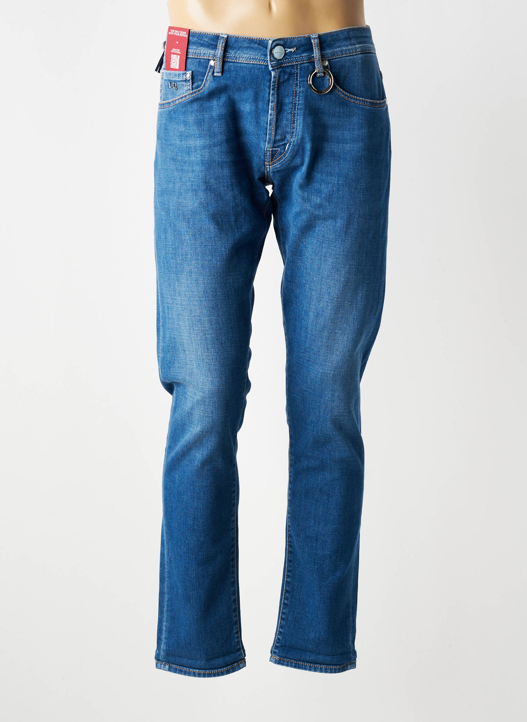 Jeans coupe slim stretch taille normale bleu TRAMAROSSA homme