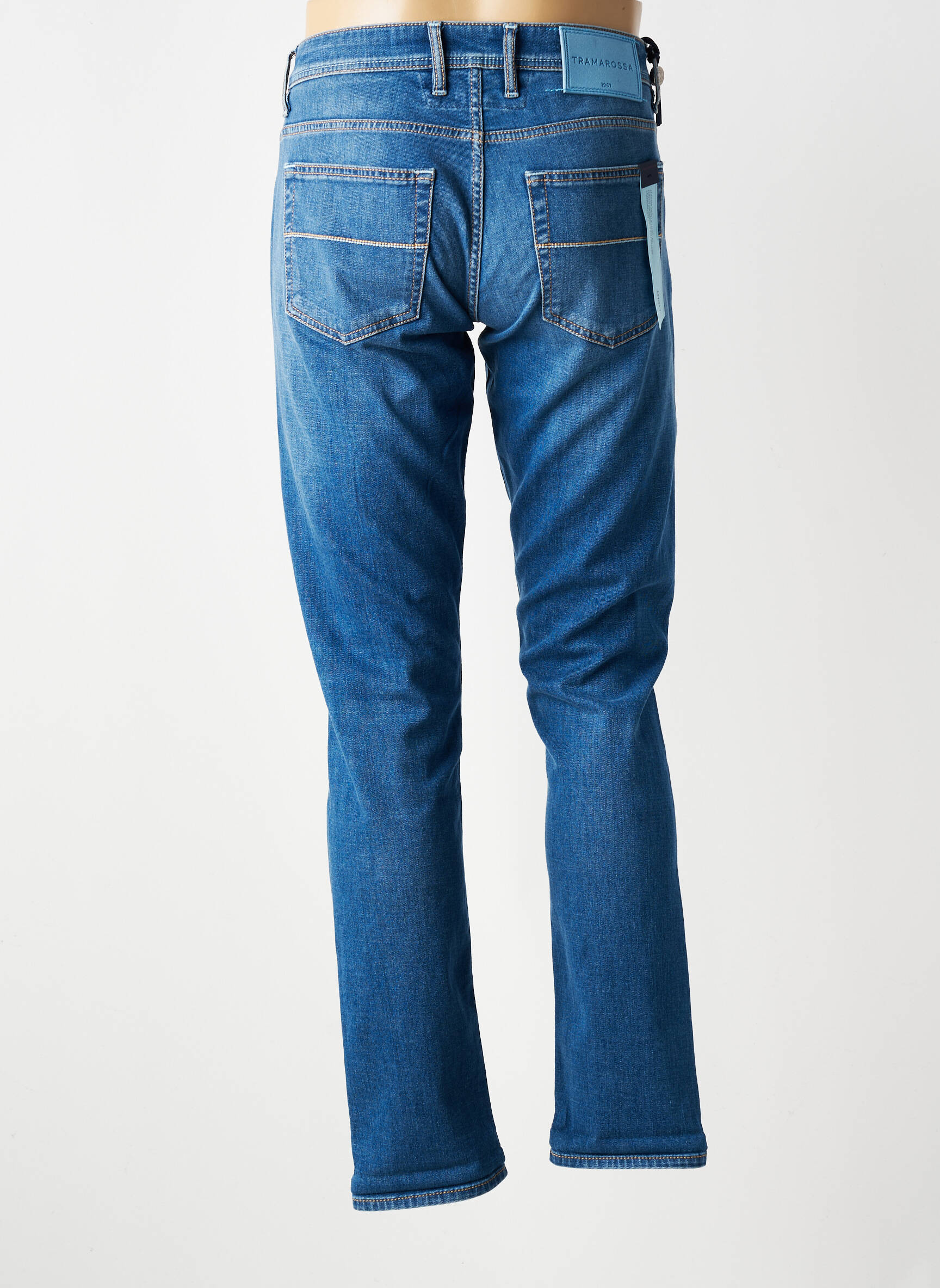 Jeans coupe slim stretch taille normale bleu TRAMAROSSA homme
