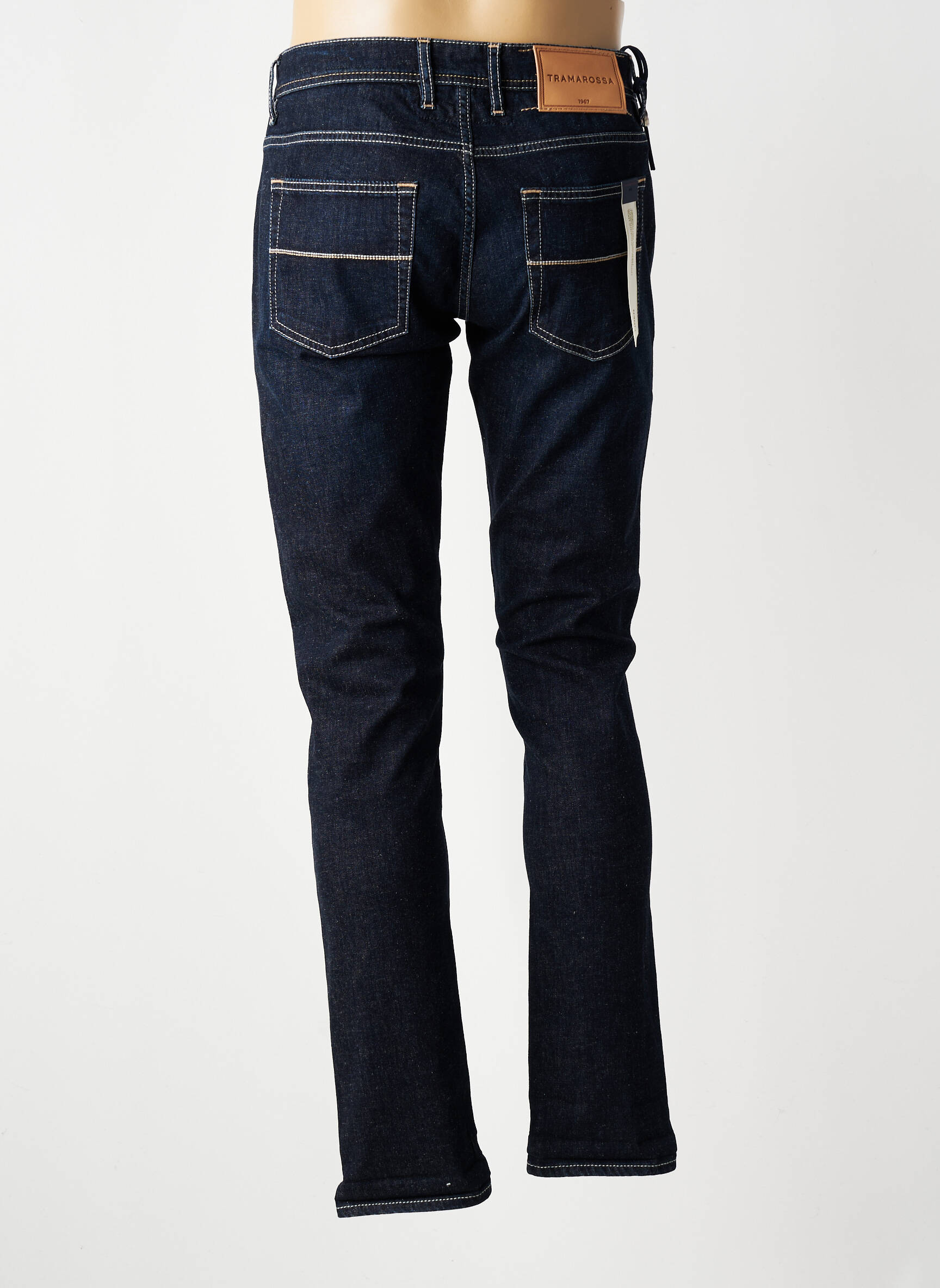 Jeans coupe slim fermeture boutonnée sur le devant taille normale bleu TRAMAROSSA homme