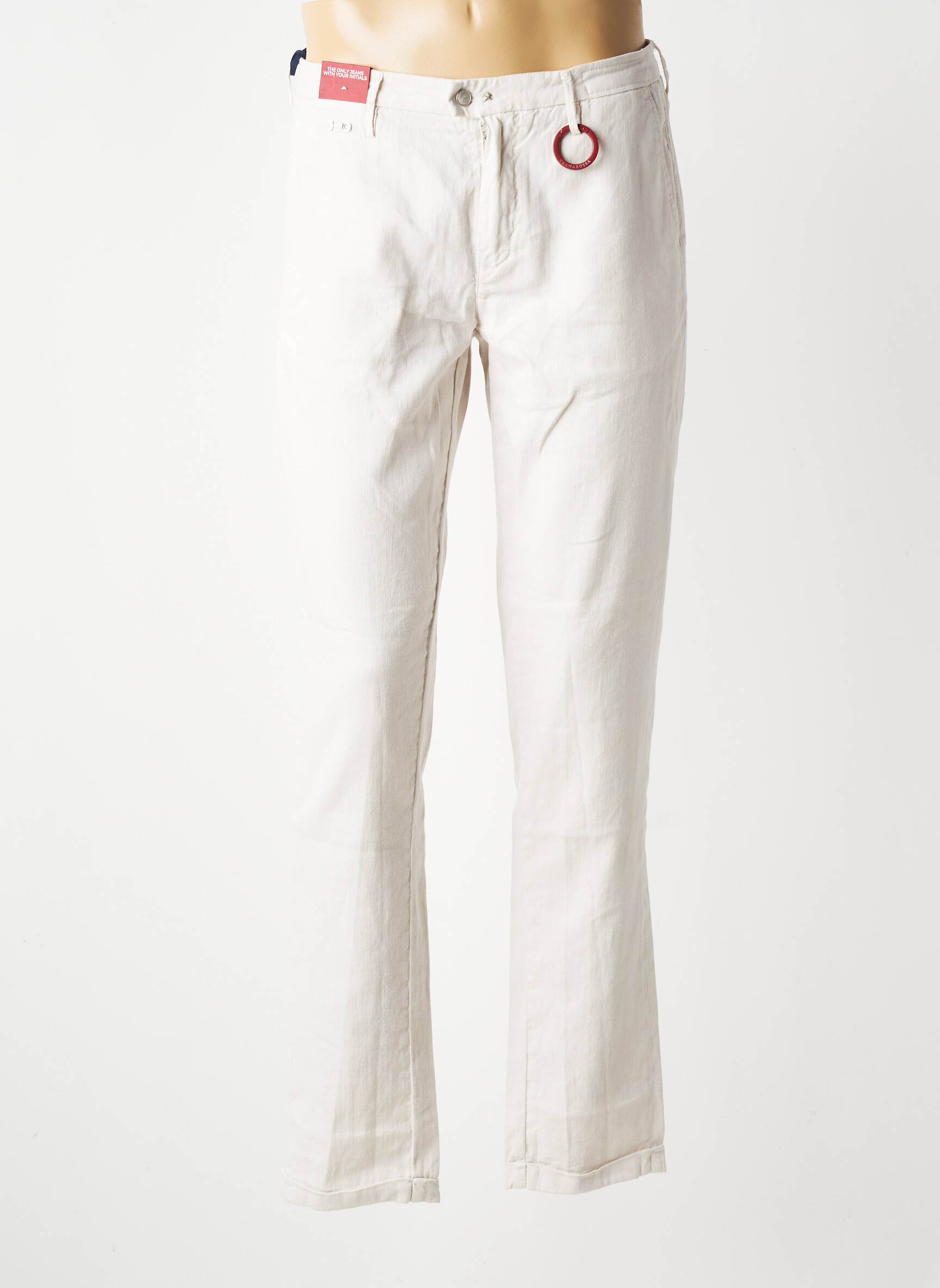 Pantalon chino poches taille normale beige TRAMAROSSA homme