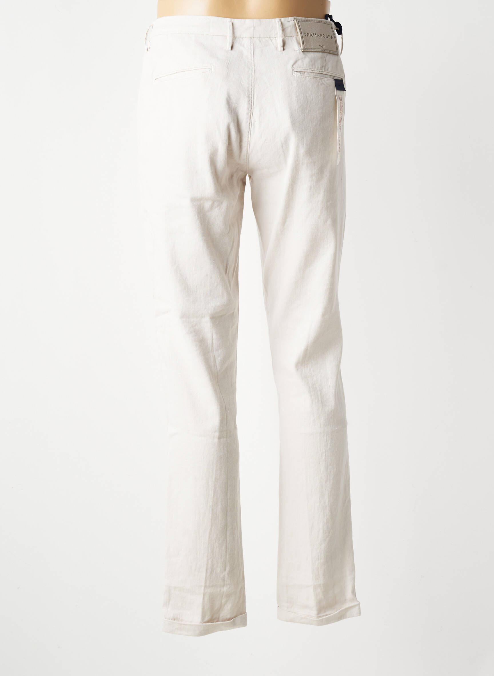 Pantalon chino poches taille normale beige TRAMAROSSA homme