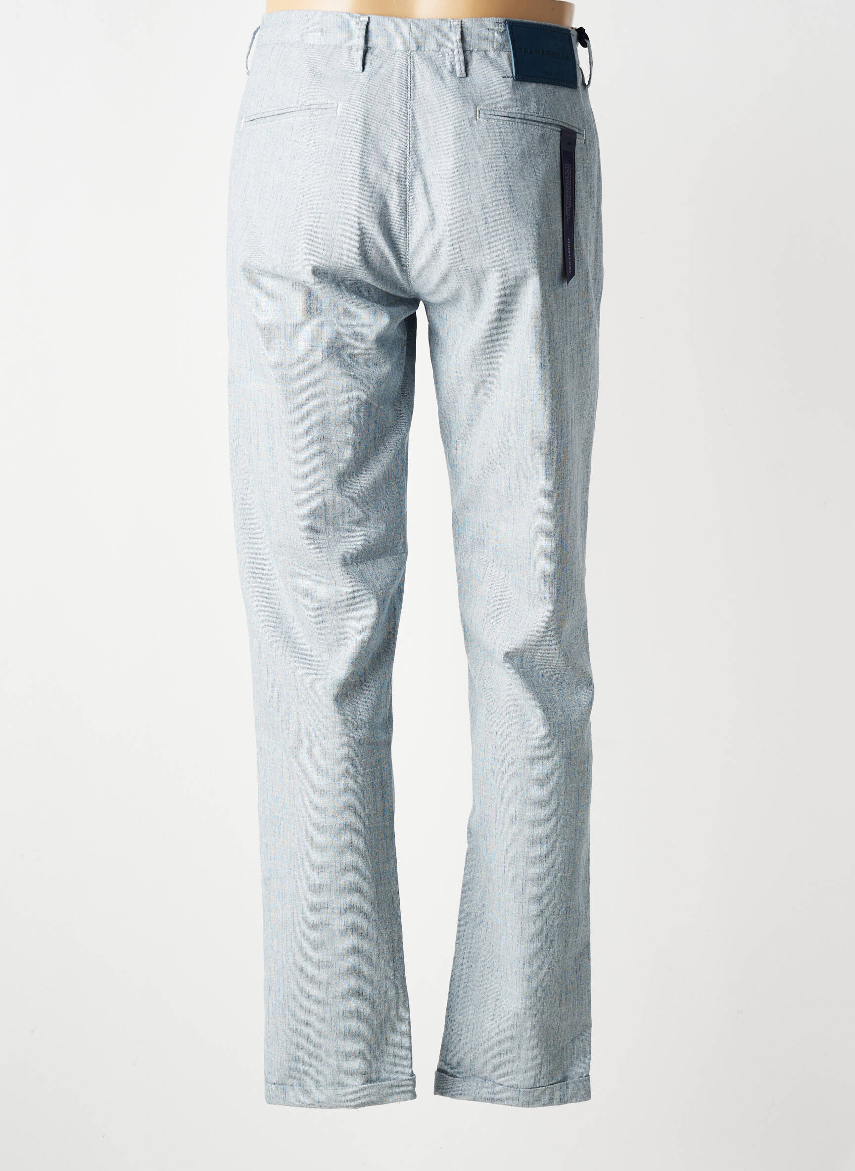 Pantalon chino tissage chiné taille normale bleu TRAMAROSSA homme