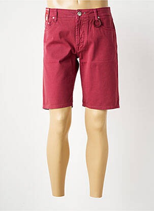Bermuda coupe droite rouge TRAMAROSSA homme