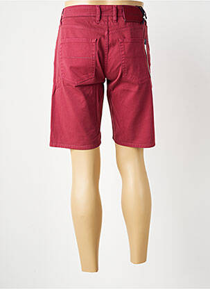 Bermuda coupe droite rouge TRAMAROSSA homme